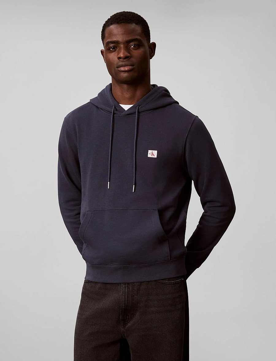 Calvin Klein Jeans - CL LS 350TERRY WVN LBL HOODIE - kapuzenpullover - blue nights - 3