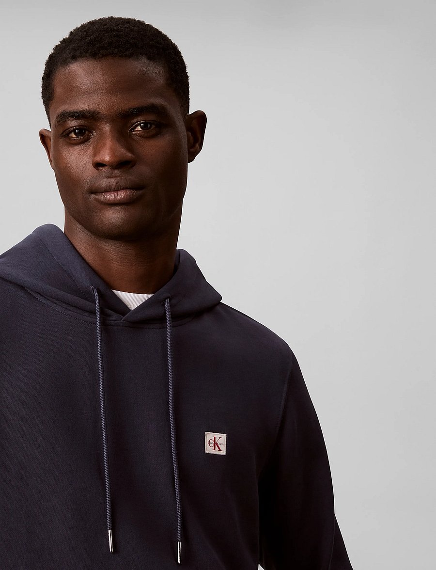 Calvin Klein Jeans - CL LS 350TERRY WVN LBL HOODIE - kapuzenpullover - blue nights - 4