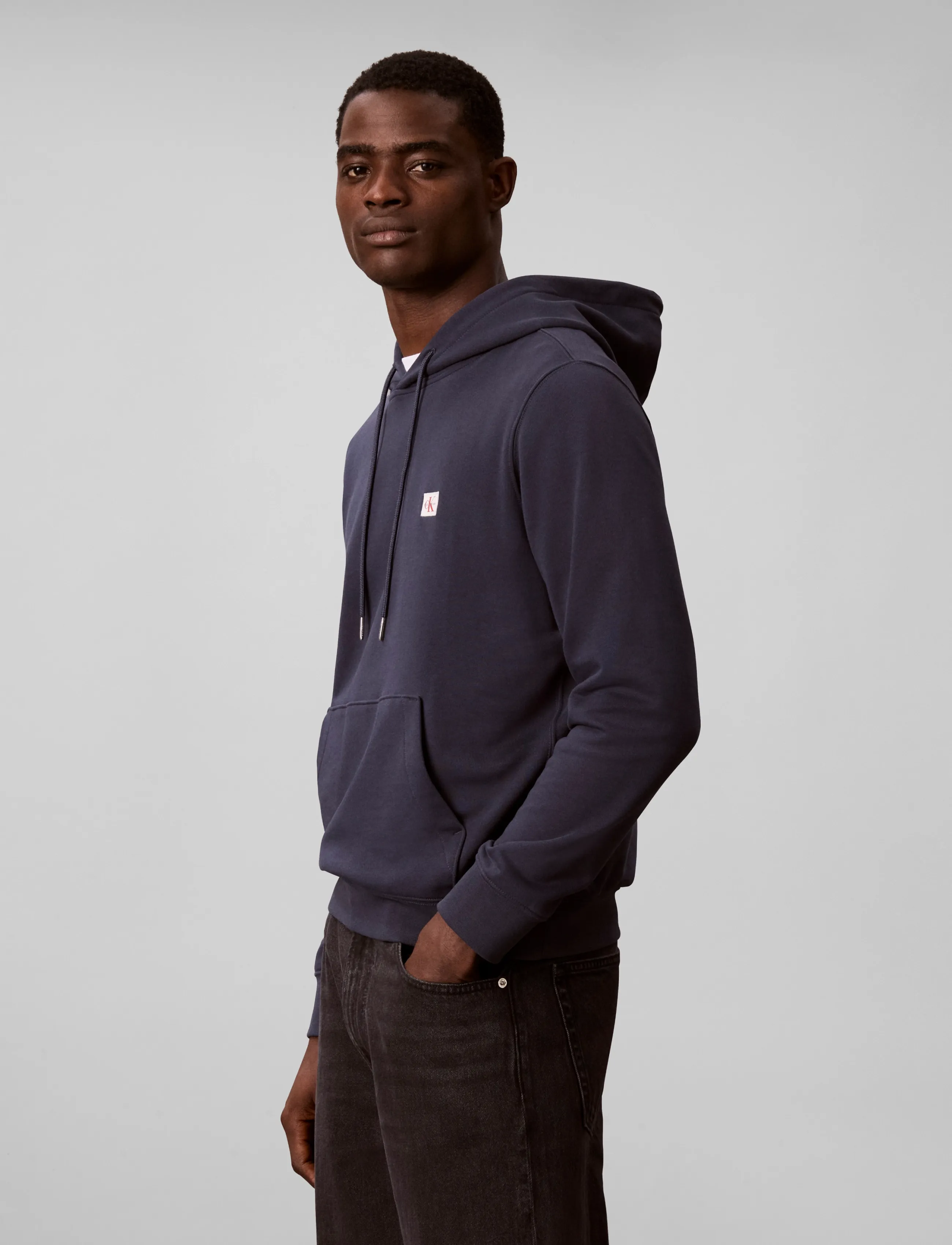Calvin Klein Jeans - CL LS 350TERRY WVN LBL HOODIE - hoodies - blue nights - 5