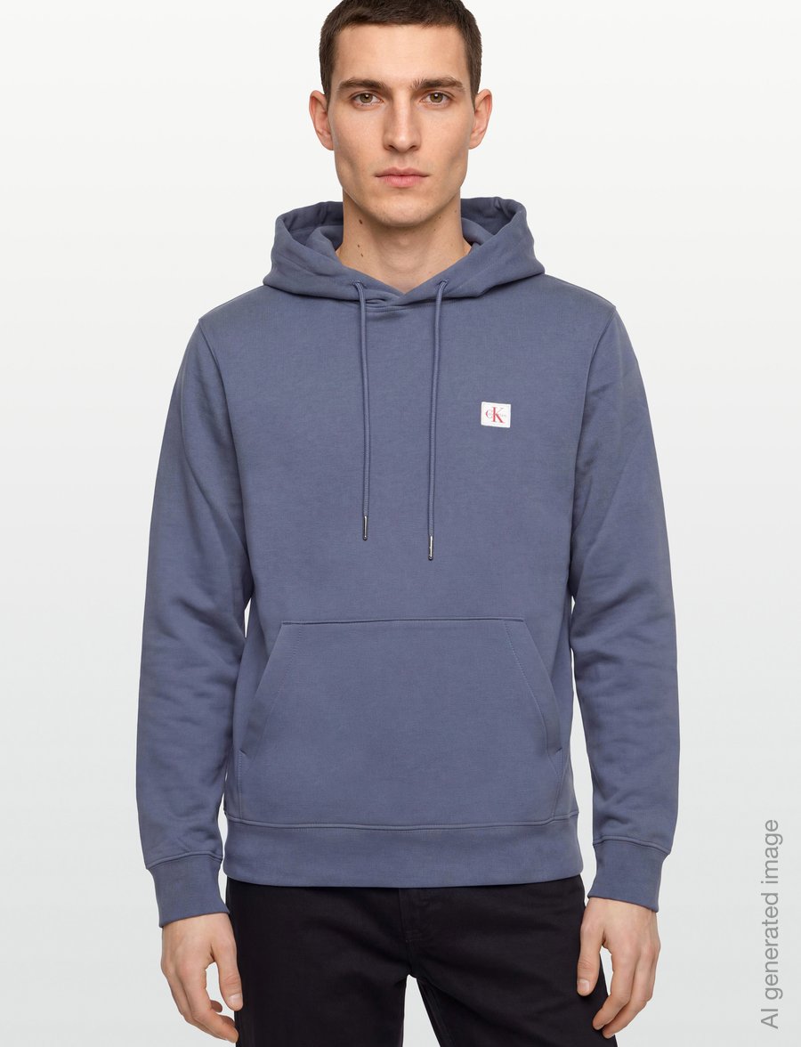 Calvin Klein Jeans - CL LS 350TERRY WVN LBL HOODIE - kapuzenpullover - blue nomad - 3