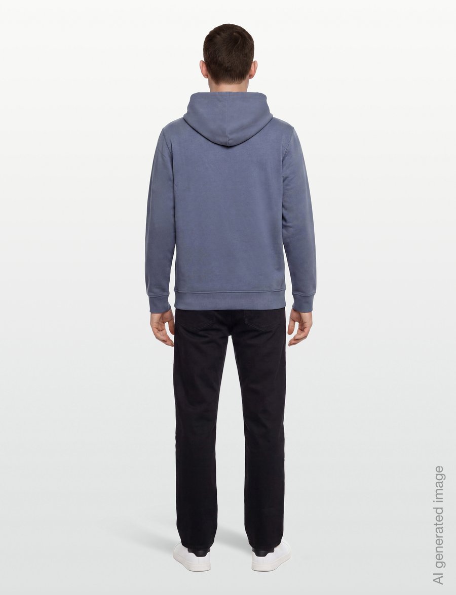 Calvin Klein Jeans - CL LS 350TERRY WVN LBL HOODIE - kapuzenpullover - blue nomad - 4