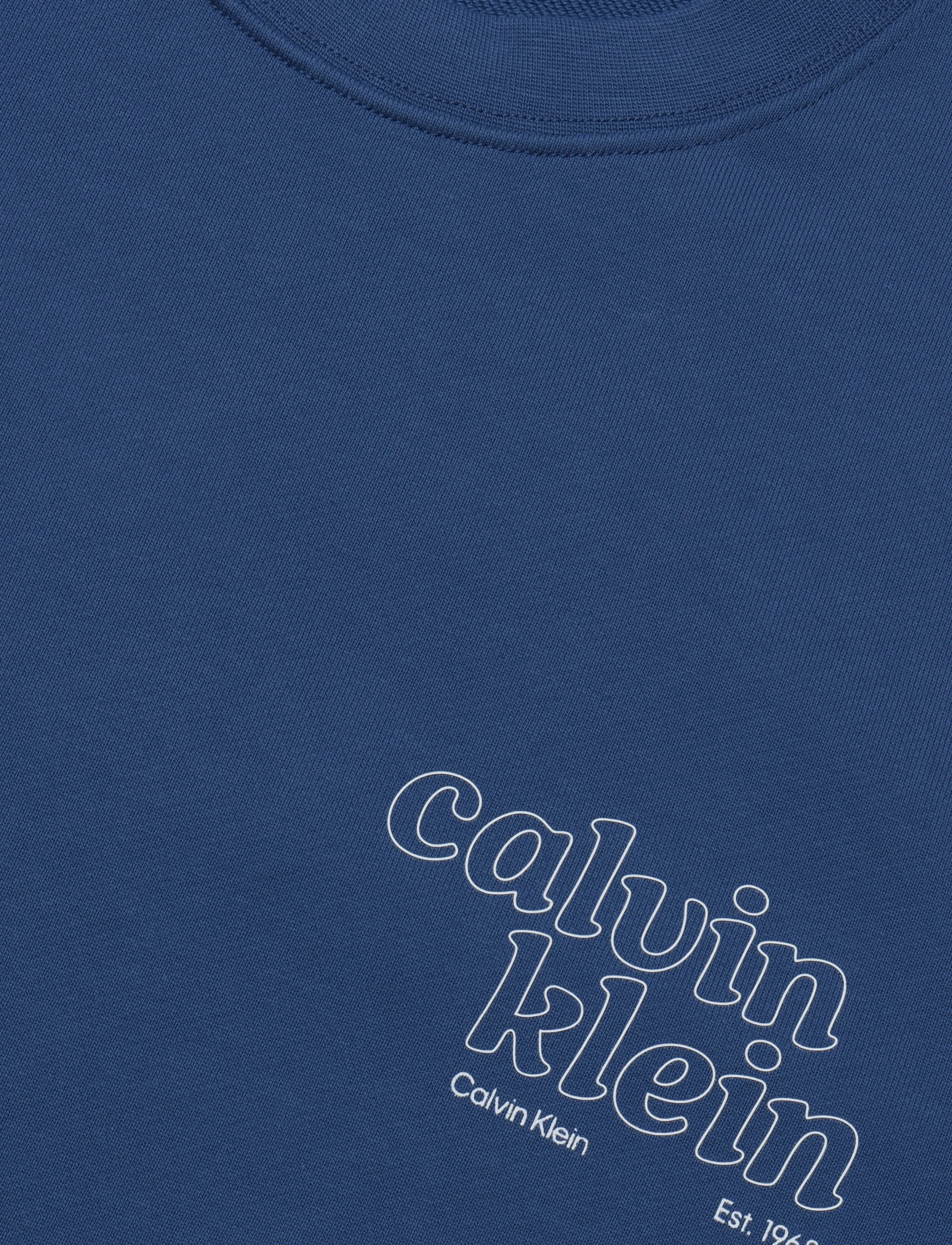 Calvin Klein Jeans - LS CL 350TERRY SZNL CALVIN CREW - shop efter stil - dark denim - 2