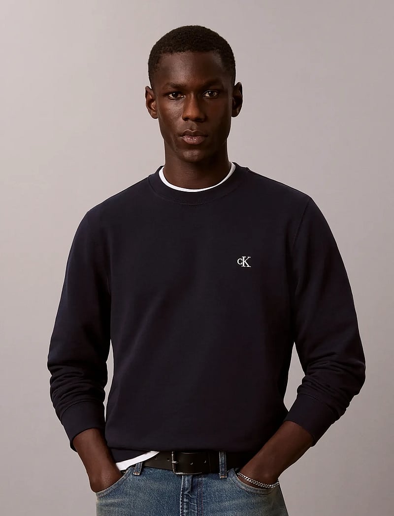 Calvin Klein Jeans - LS CL 350TERRY MONGRM CN SWTSHRT - nach stil kaufen - dark sapphire - 0