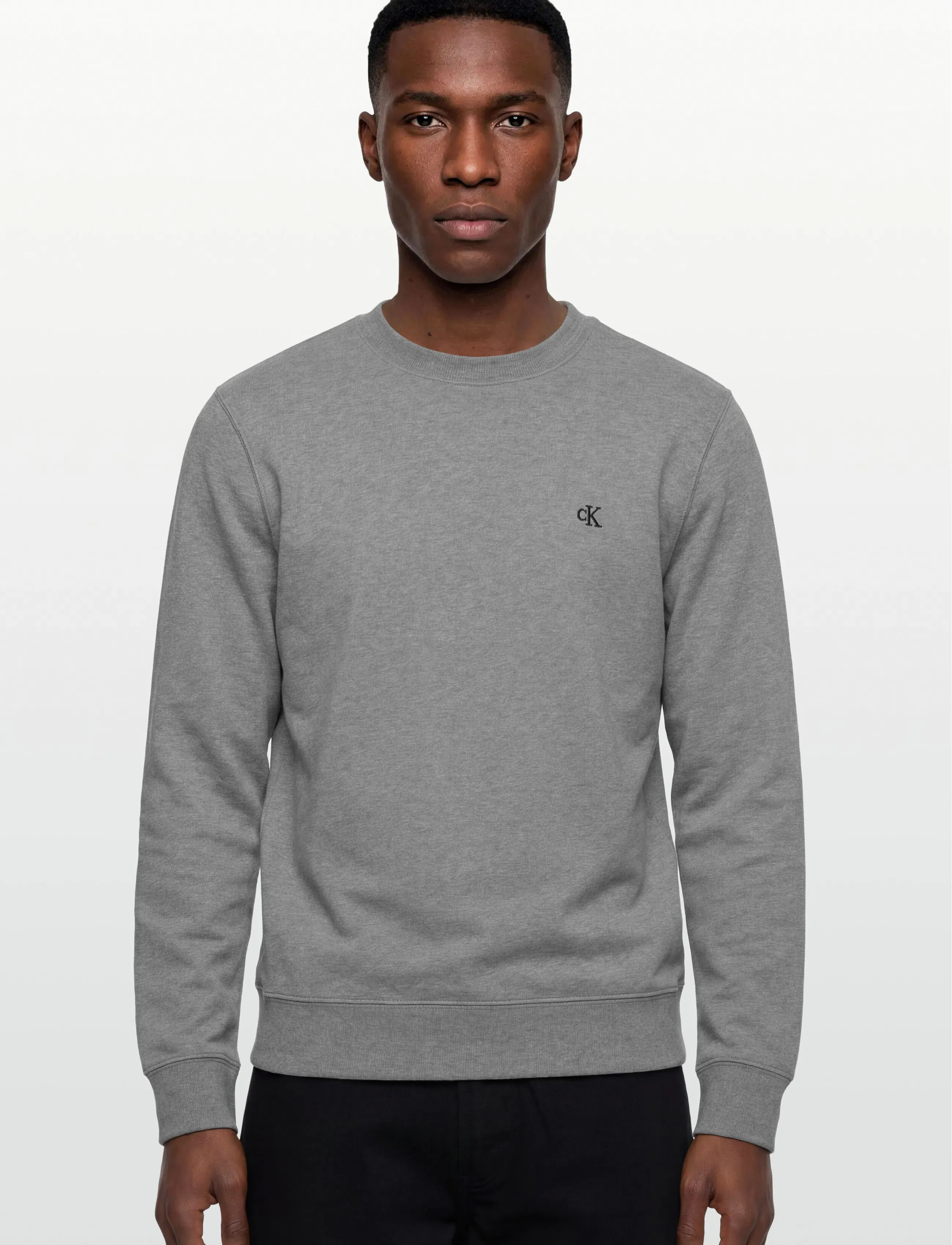 Calvin Klein Jeans - LS CL 350TERRY MONGRM CN SWTSHRT - shop efter stil - med grey htr - 3