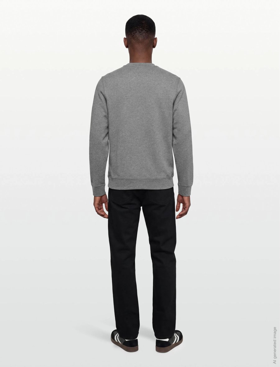 Calvin Klein Jeans - LS CL 350TERRY MONGRM CN SWTSHRT - shop efter stil - med grey htr - 4
