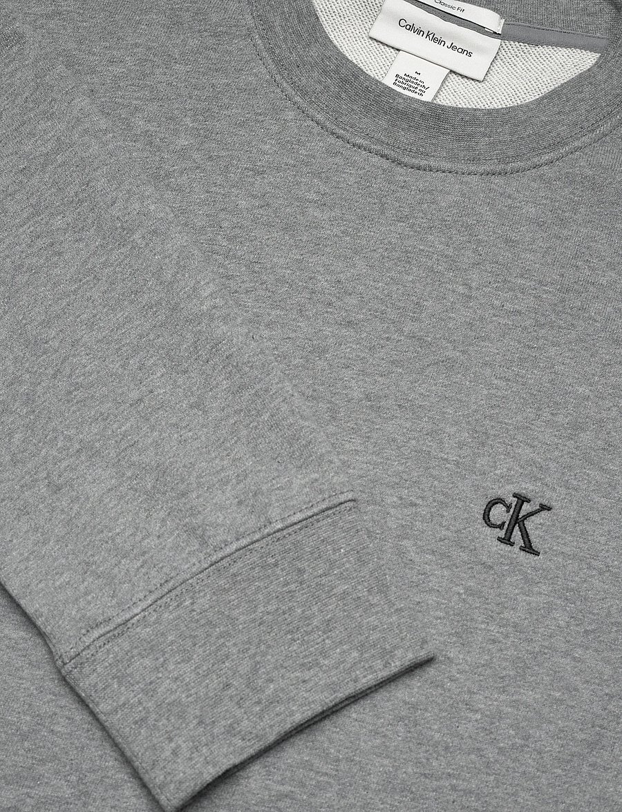 Calvin Klein Jeans - LS CL 350TERRY MONGRM CN SWTSHRT - shop efter stil - med grey htr - 5