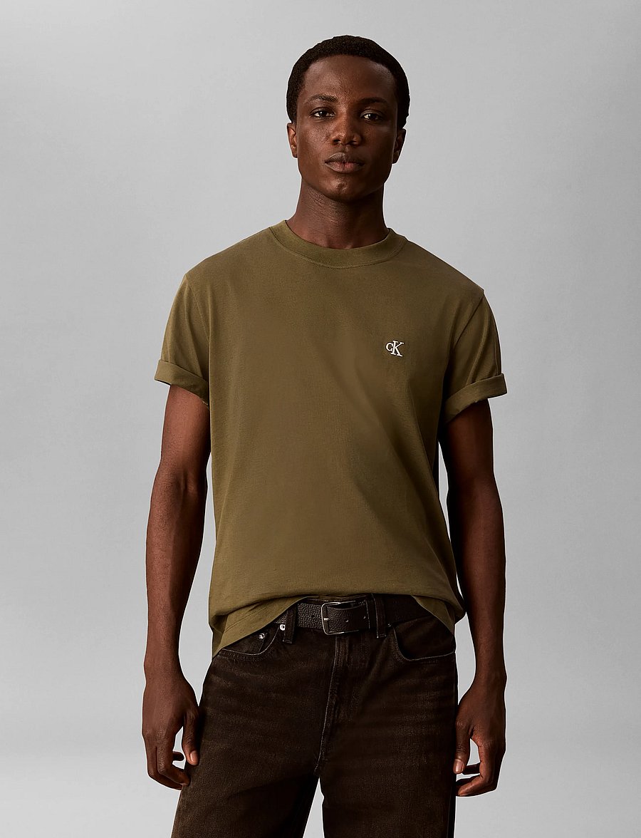 Calvin Klein Jeans - LS CL 350TERRY MONGRM CN SWTSHRT - sweatshirts - olive night - 3