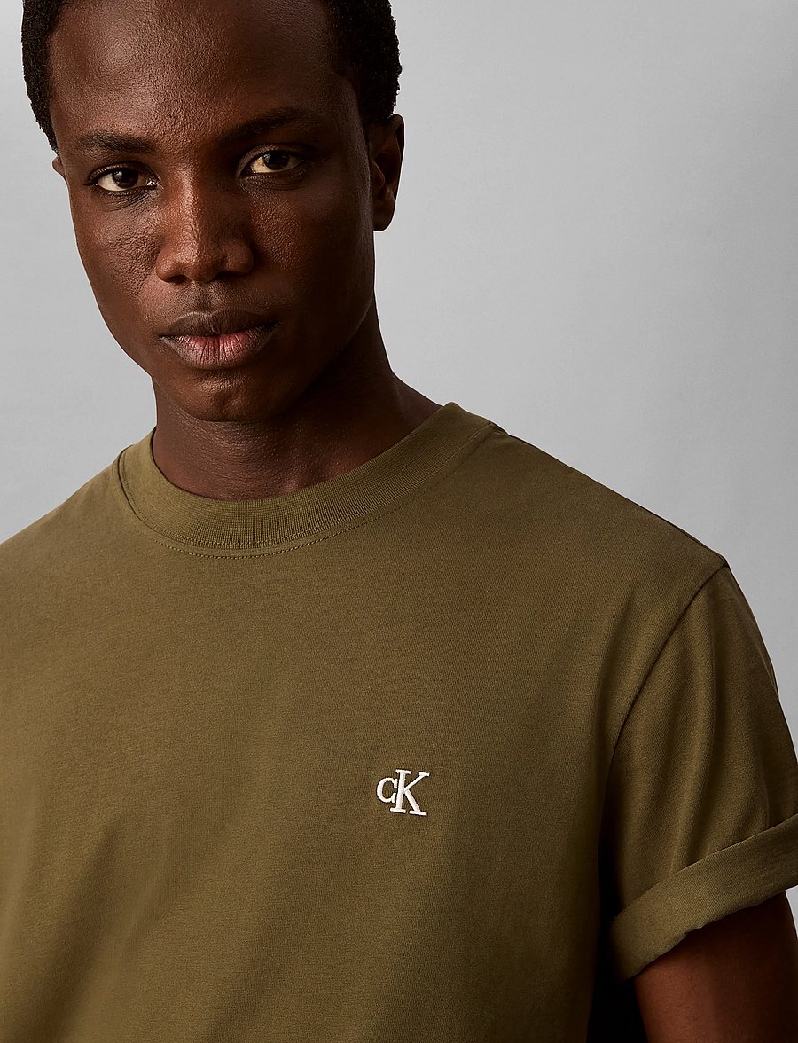Calvin Klein Jeans - LS CL 350TERRY MONGRM CN SWTSHRT - sweatshirts - olive night - 4