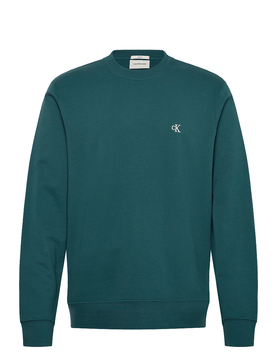 Calvin Klein Jeans - LS CL 350TERRY MONGRM CN SWTSHRT - shop efter stil - tahoe green - 1