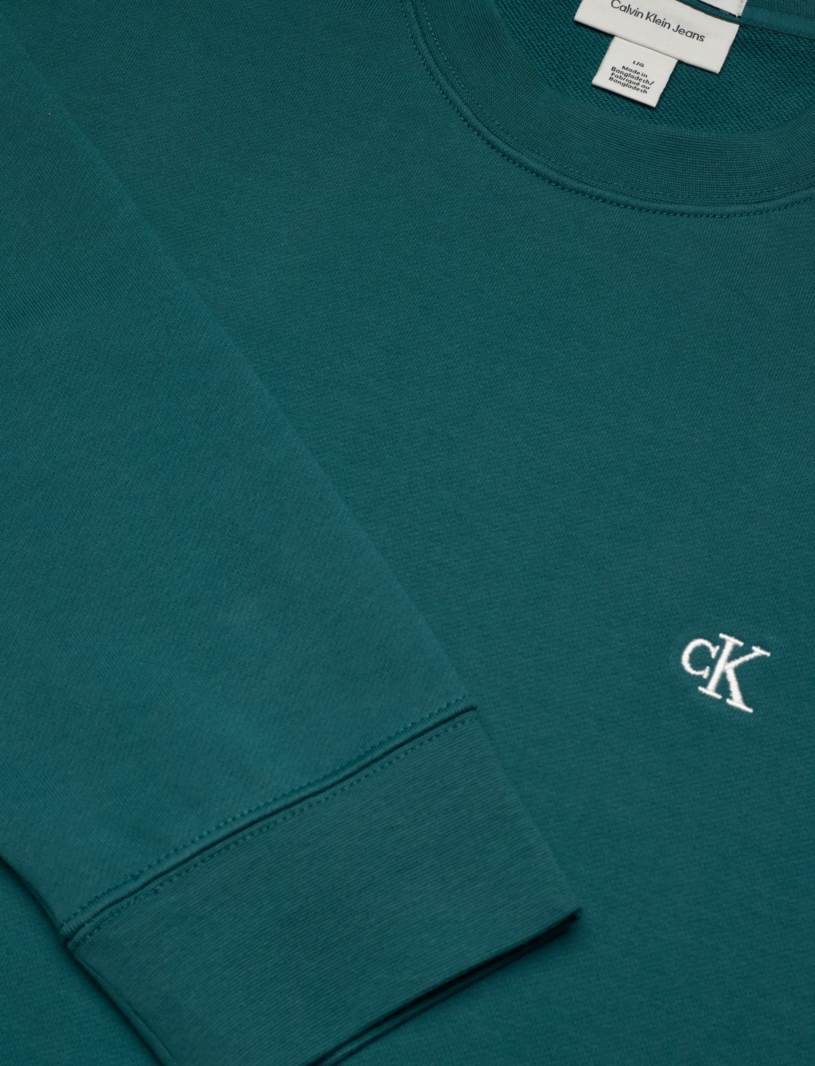 Calvin Klein Jeans - LS CL 350TERRY MONGRM CN SWTSHRT - shop efter stil - tahoe green - 5