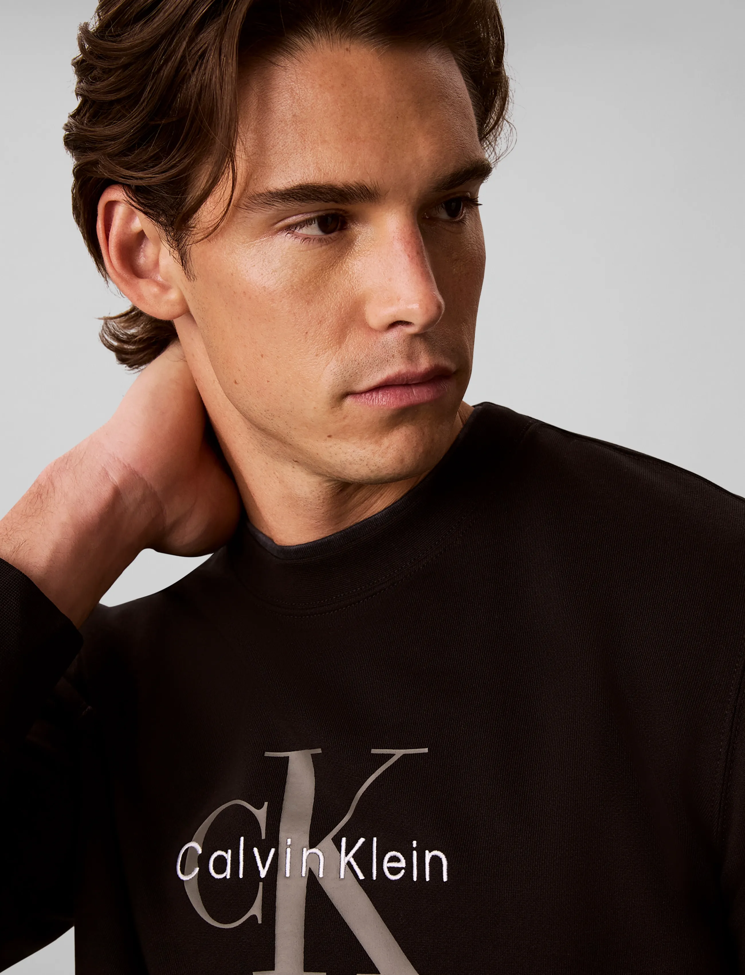 Calvin Klein Jeans - CL LS 350TERRY MNLG CN SWTSHRT - shop efter stil - black - 4