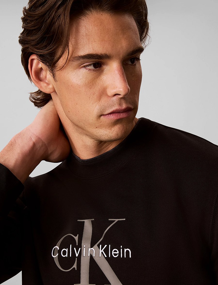 Calvin Klein Jeans - CL LS 350TERRY MNLG CN SWTSHRT - shop efter stil - black - 4