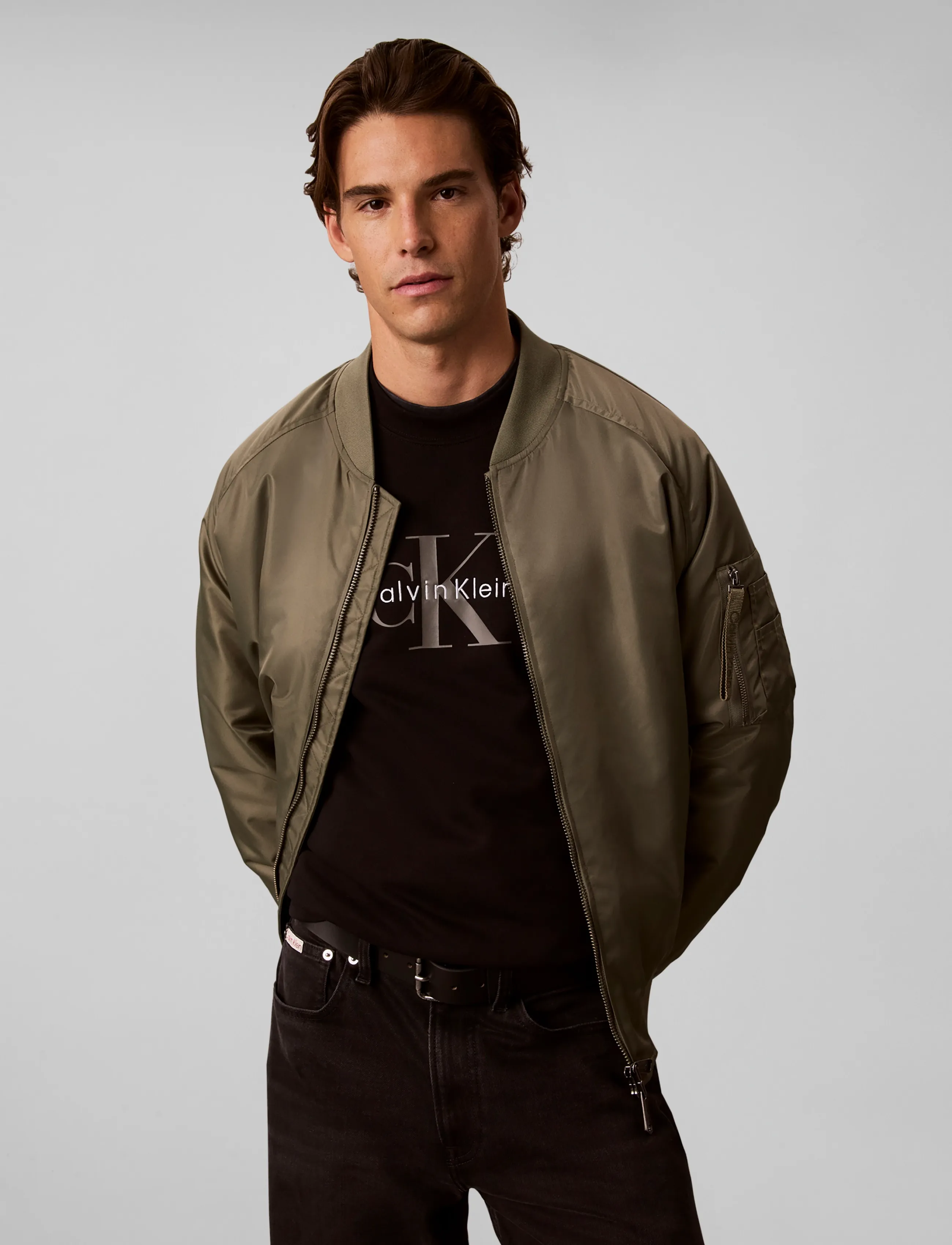 Calvin Klein Jeans - CL LS 350TERRY MNLG CN SWTSHRT - shop efter stil - black - 5