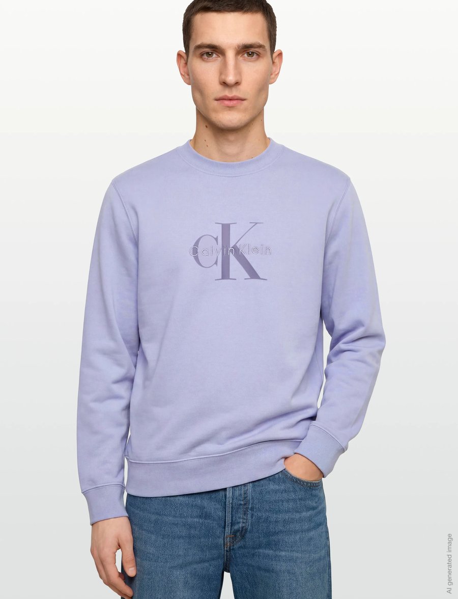 Calvin Klein Jeans - CL LS 350TERRY MNLG CN SWTSHRT - shop efter stil - casual blue - 3