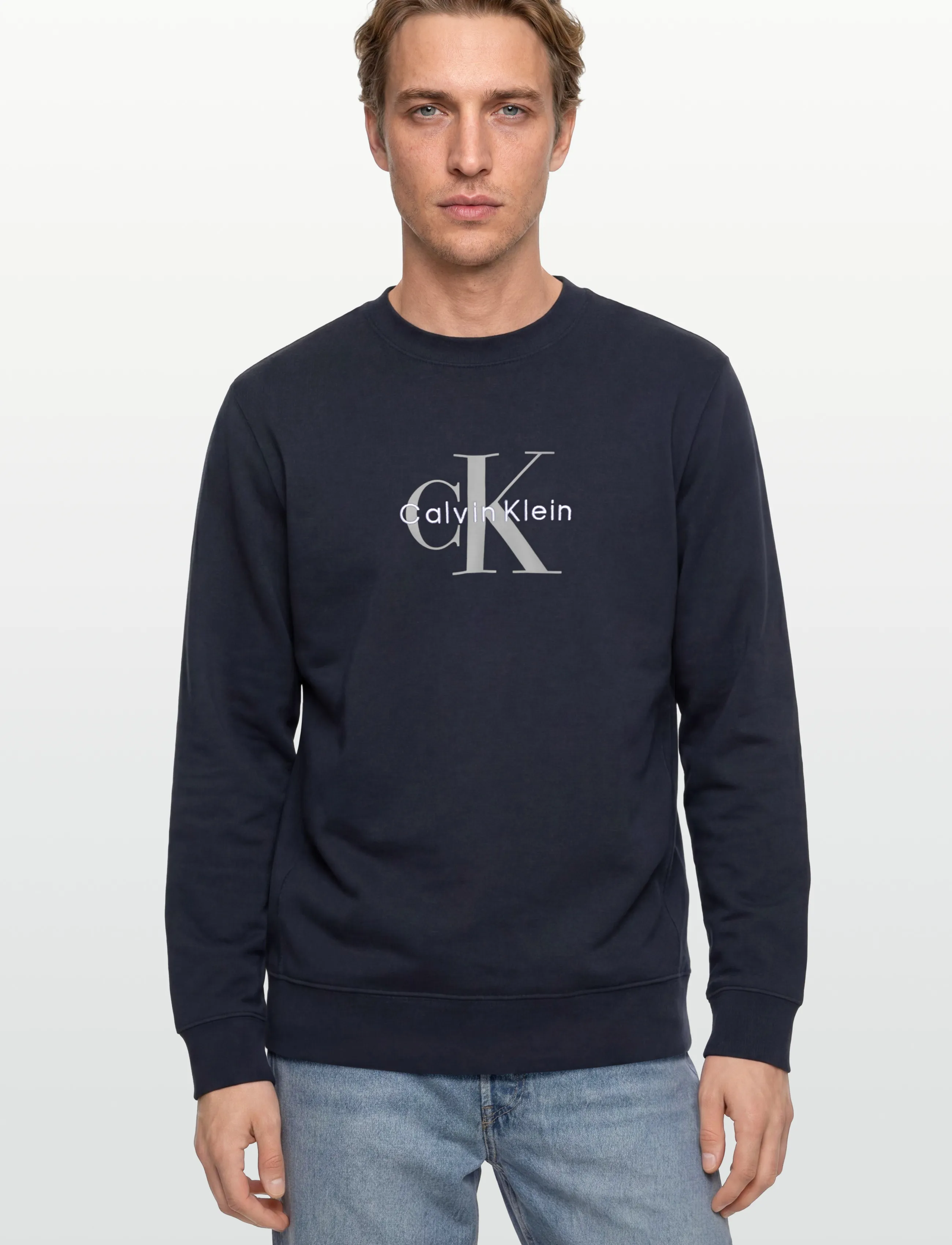 Calvin Klein Jeans - CL LS 350TERRY MNLG CN SWTSHRT - shop efter stil - dark sapphire - 3