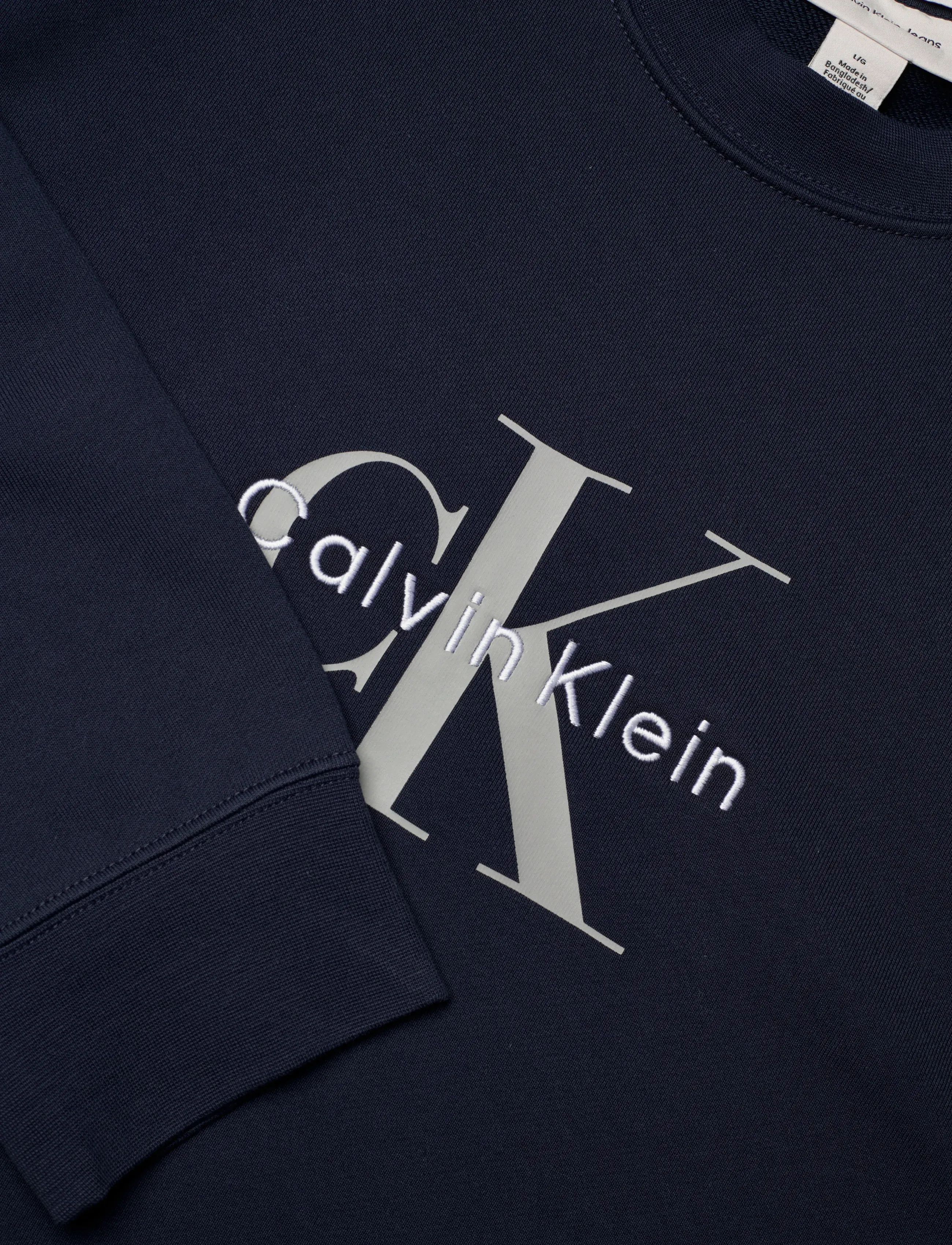 Calvin Klein Jeans - CL LS 350TERRY MNLG CN SWTSHRT - shop efter stil - dark sapphire - 5