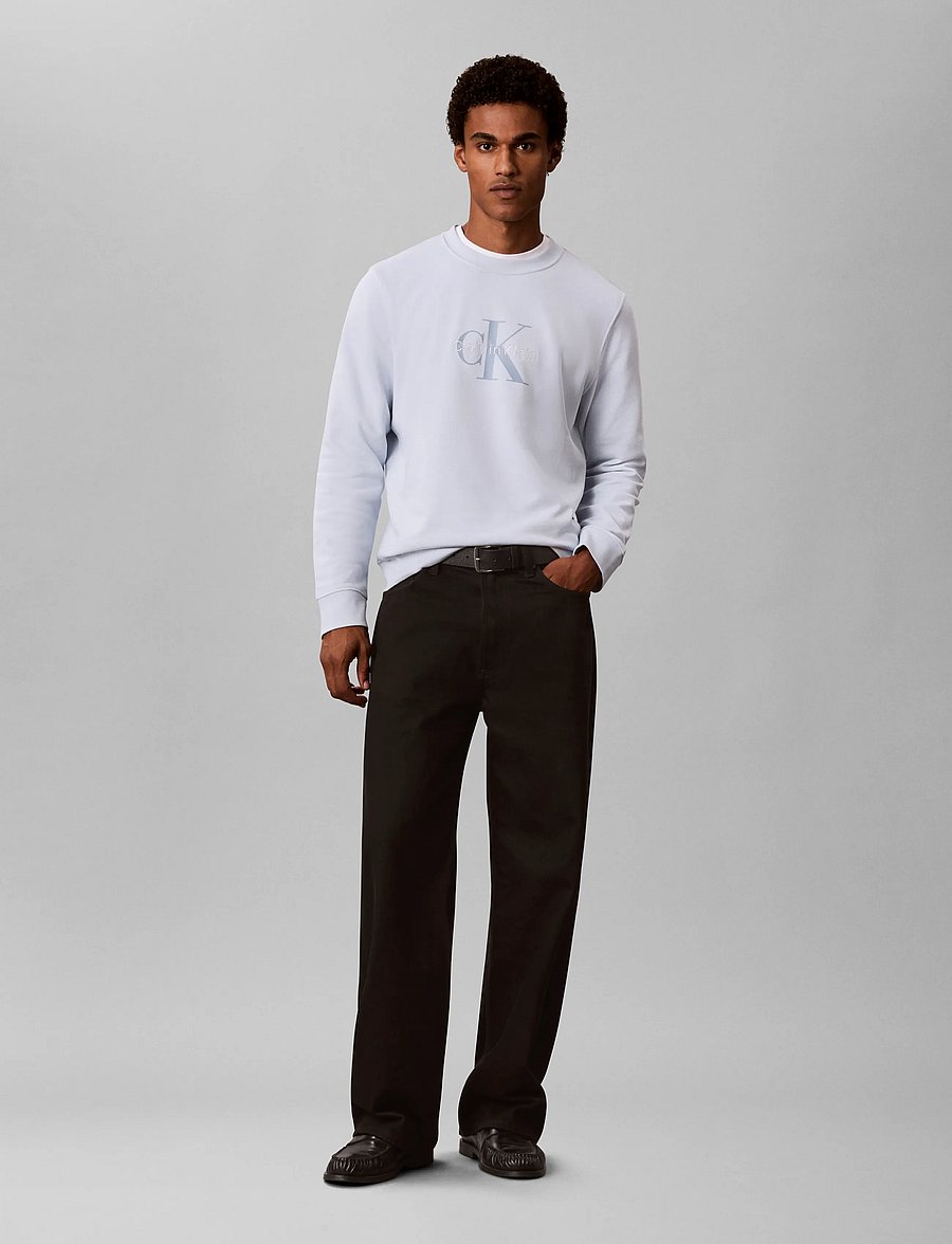 Calvin Klein Jeans - CL LS 350TERRY MNLG CN SWTSHRT - sweatshirts - plein air - 0