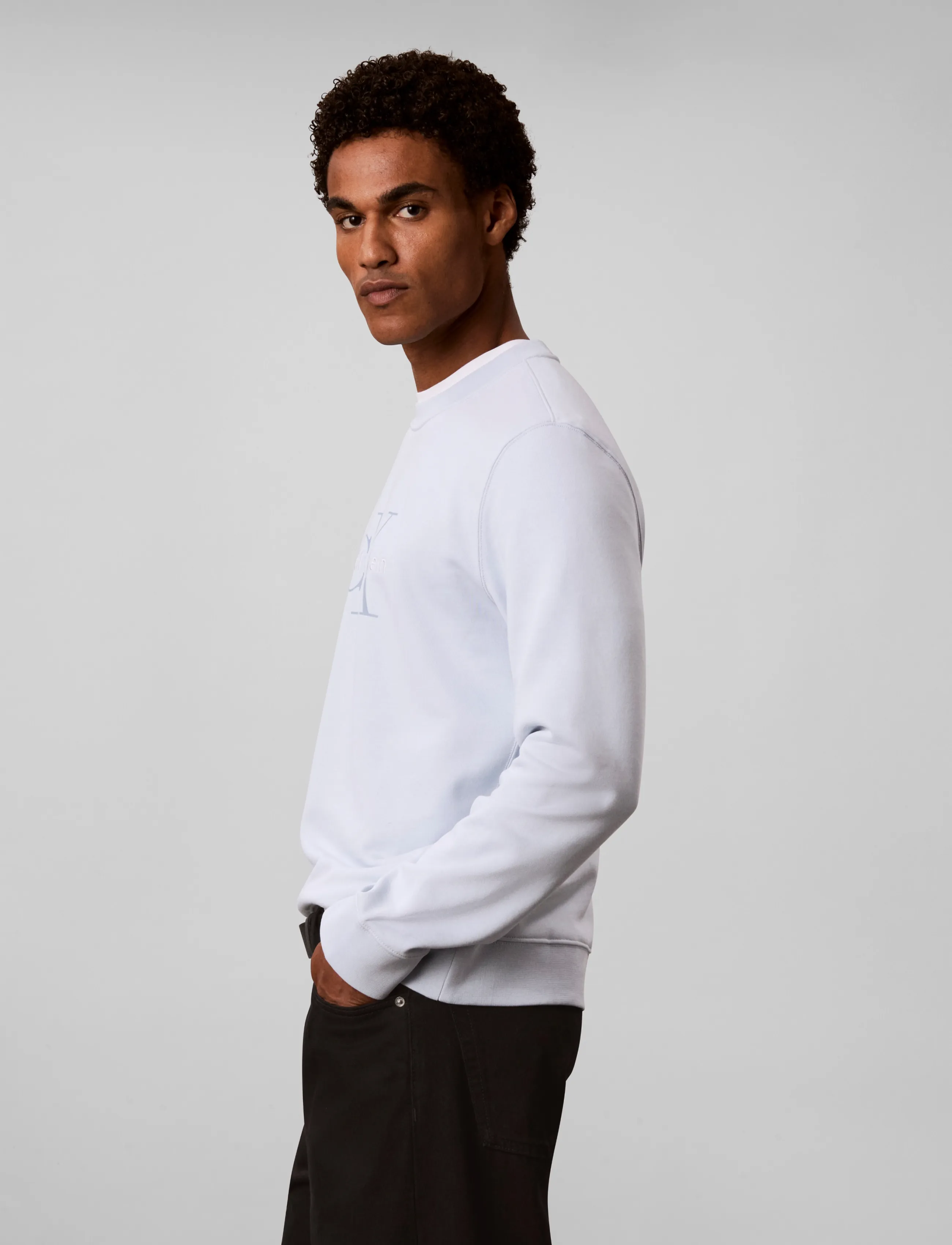 Calvin Klein Jeans - CL LS 350TERRY MNLG CN SWTSHRT - sweatshirts - plein air - 5