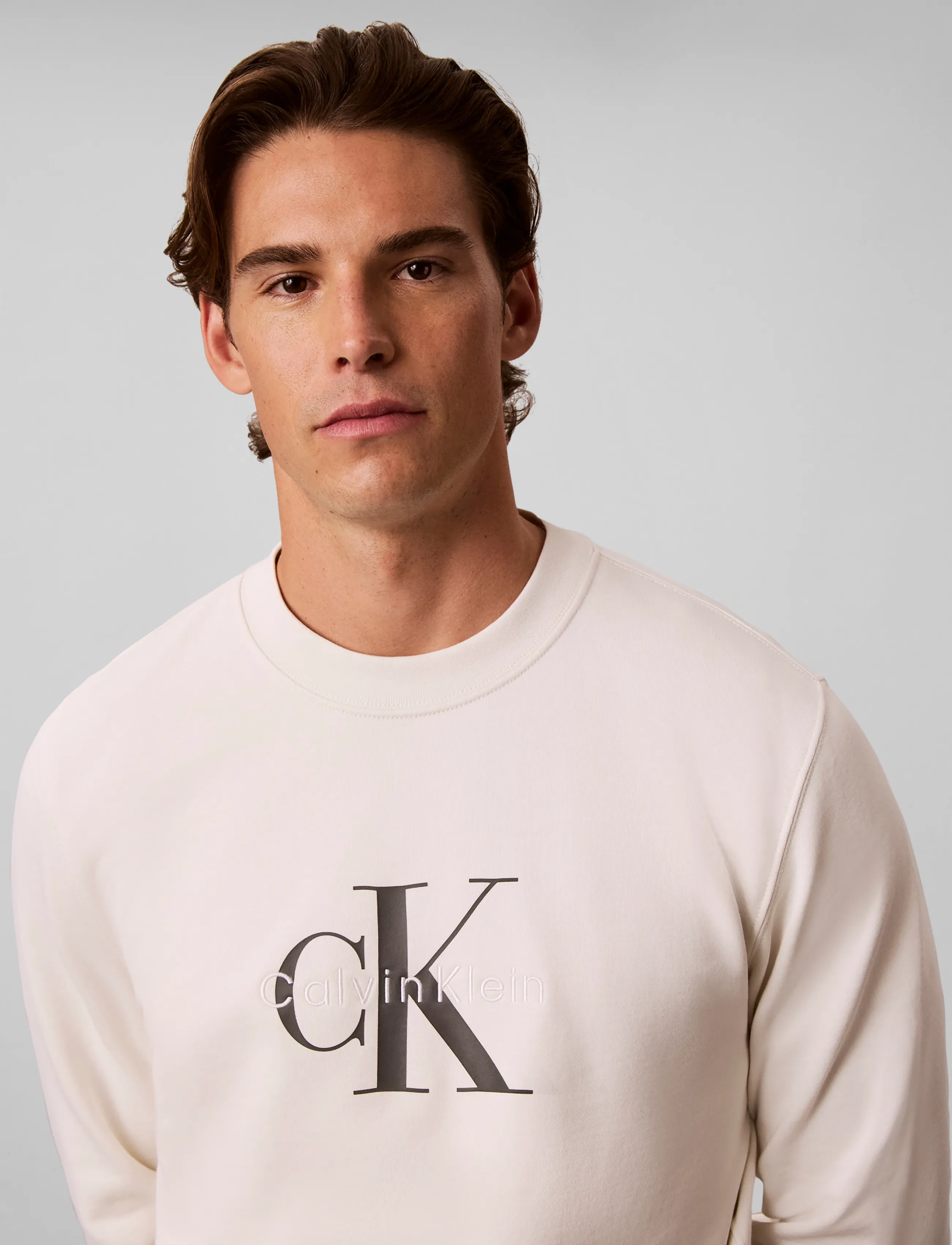 Calvin Klein Jeans - CL LS 350TERRY MNLG CN SWTSHRT - sweatshirts - tofu - 4