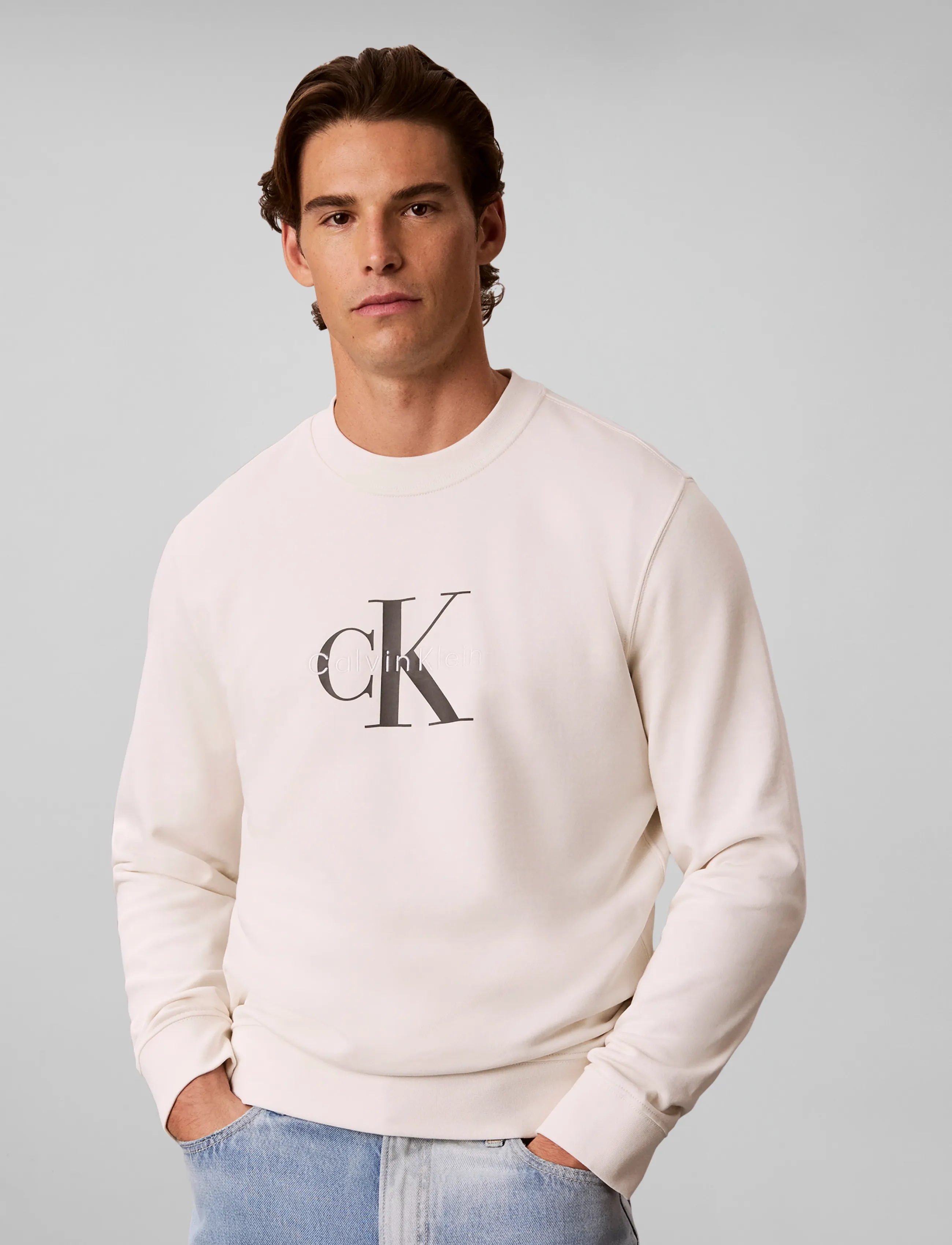 Calvin Klein Jeans - CL LS 350TERRY MNLG CN SWTSHRT - sweatshirts - tofu - 5
