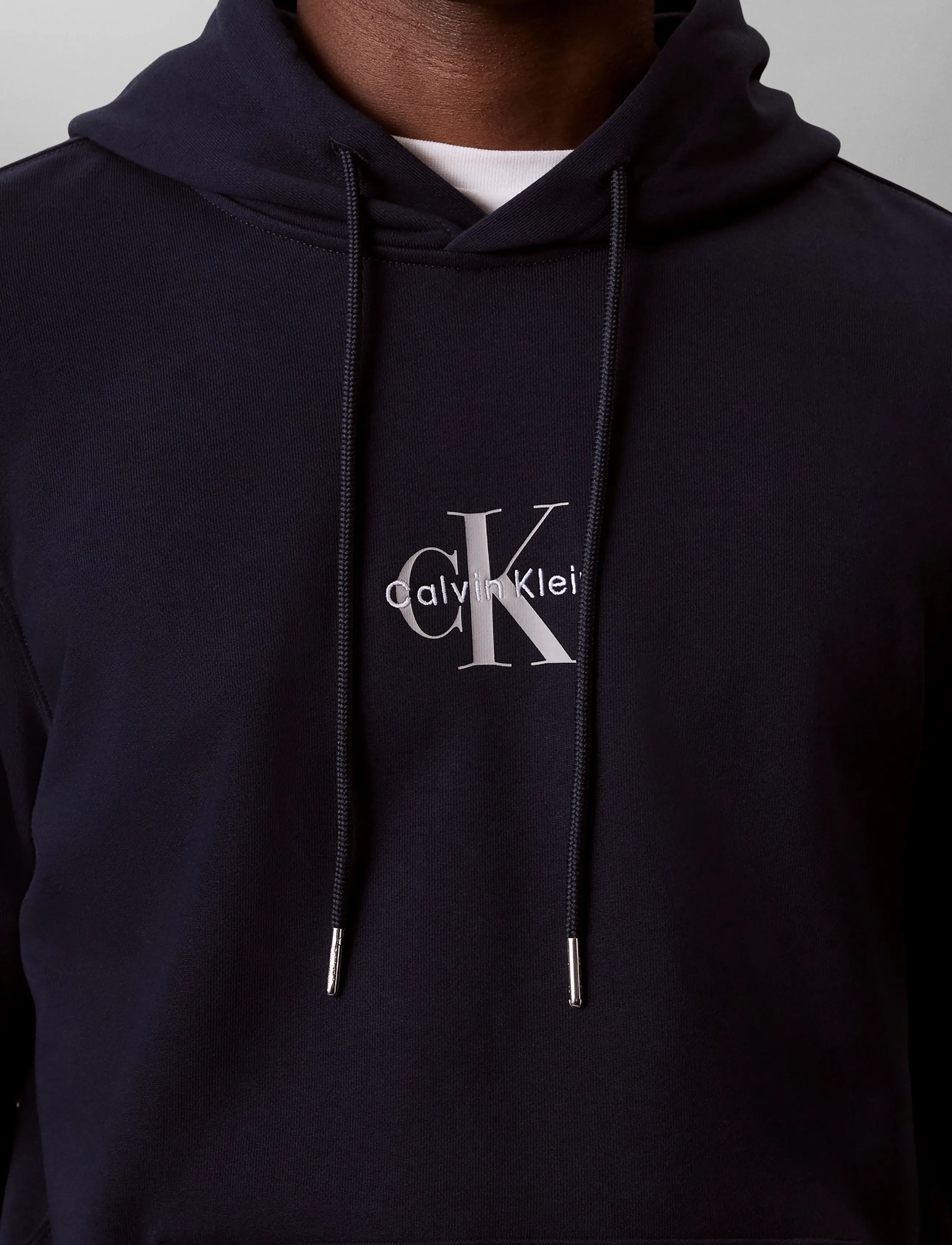 Calvin Klein Jeans - CL LS 350TERRY MICRO MNLG HOODIE - kapuutsiga pusad - dark sapphire - 4
