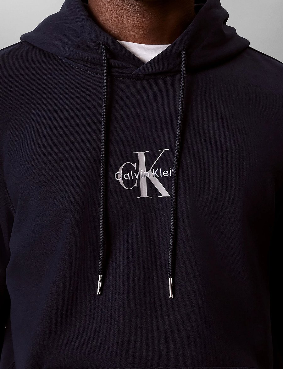 Calvin Klein Jeans - CL LS 350TERRY MICRO MNLG HOODIE - kapuutsiga pusad - dark sapphire - 4