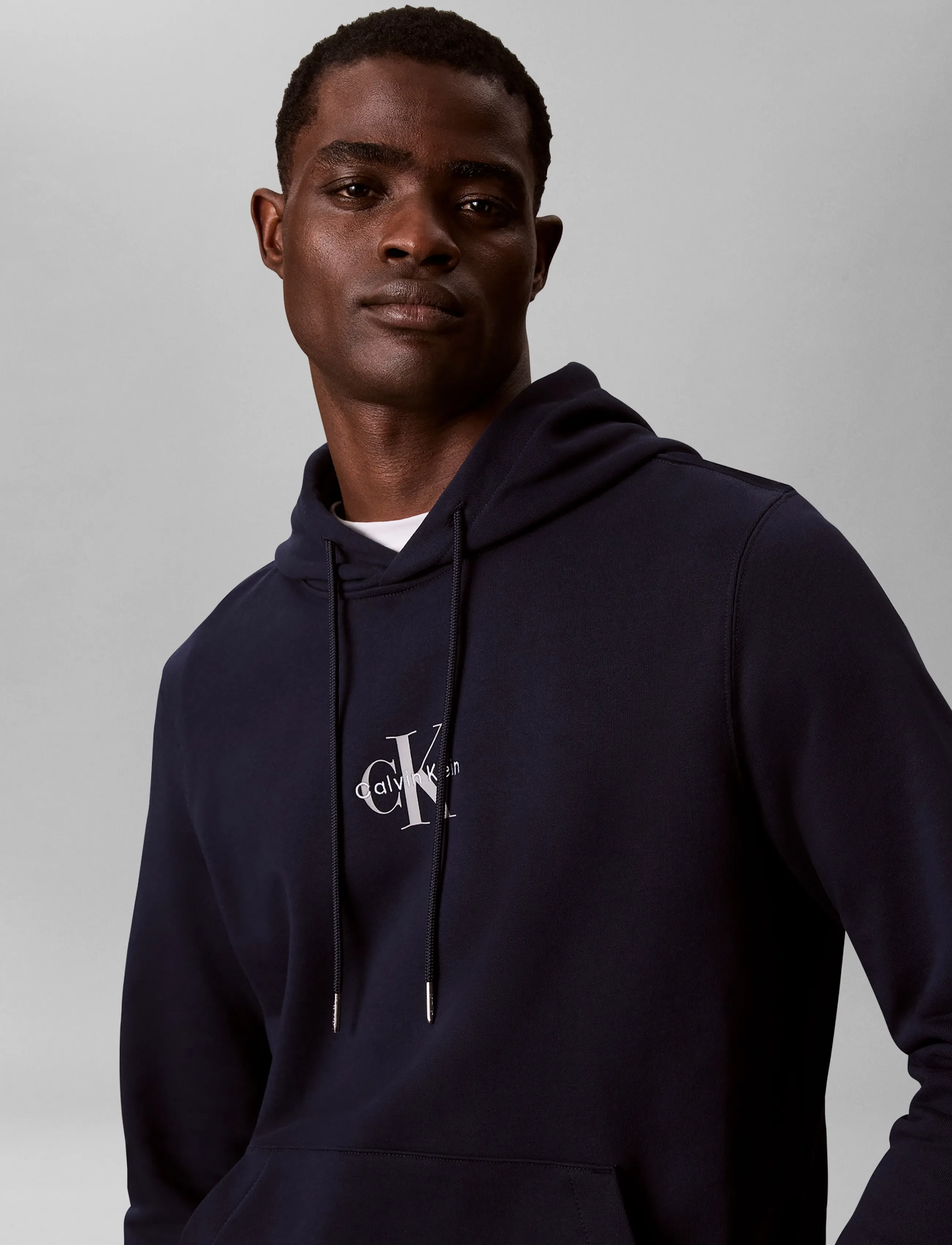 Calvin Klein Jeans - CL LS 350TERRY MICRO MNLG HOODIE - kapuutsiga pusad - dark sapphire - 5