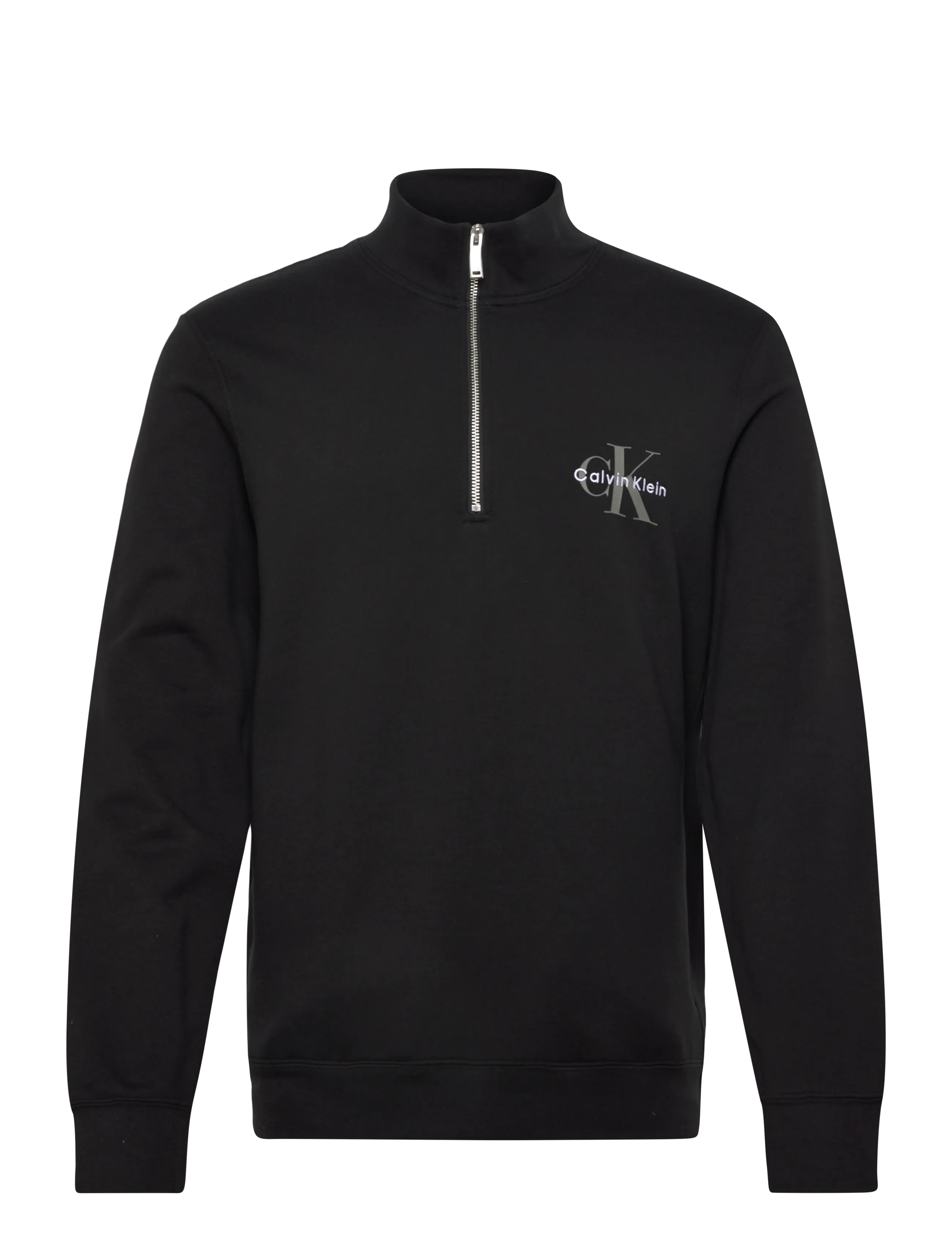 Calvin Klein Jeans - CL LS 350TERRY MCRO MNLG QTR ZIP - shop efter stil - black - 0