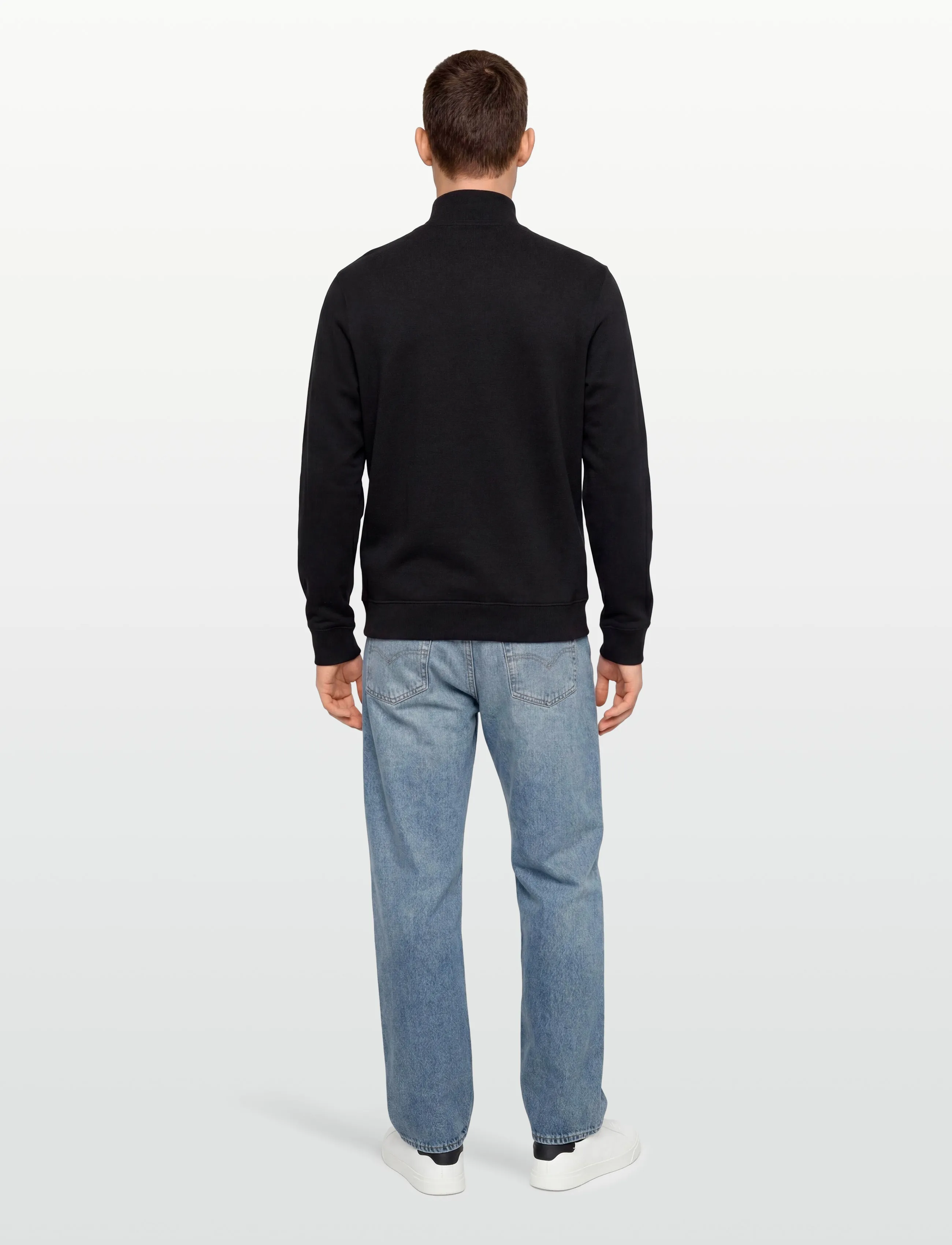 Calvin Klein Jeans - CL LS 350TERRY MCRO MNLG QTR ZIP - truien - black - 4