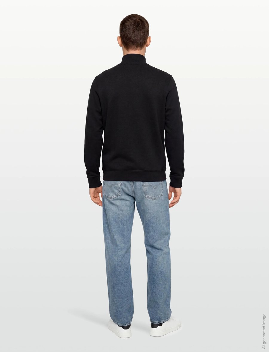 Calvin Klein Jeans - CL LS 350TERRY MCRO MNLG QTR ZIP - truien - black - 4