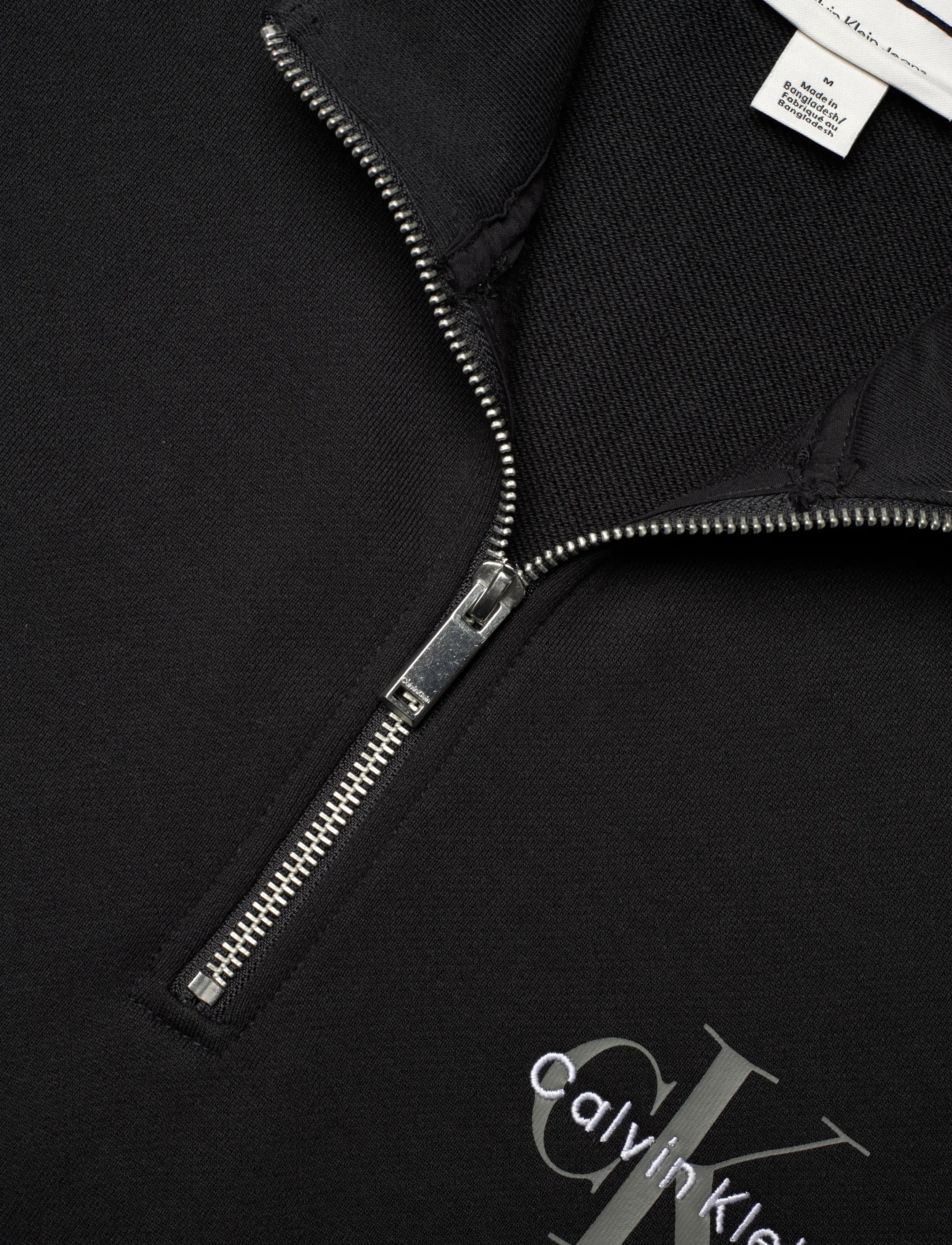 Calvin Klein Jeans - CL LS 350TERRY MCRO MNLG QTR ZIP - shop efter stil - black - 2