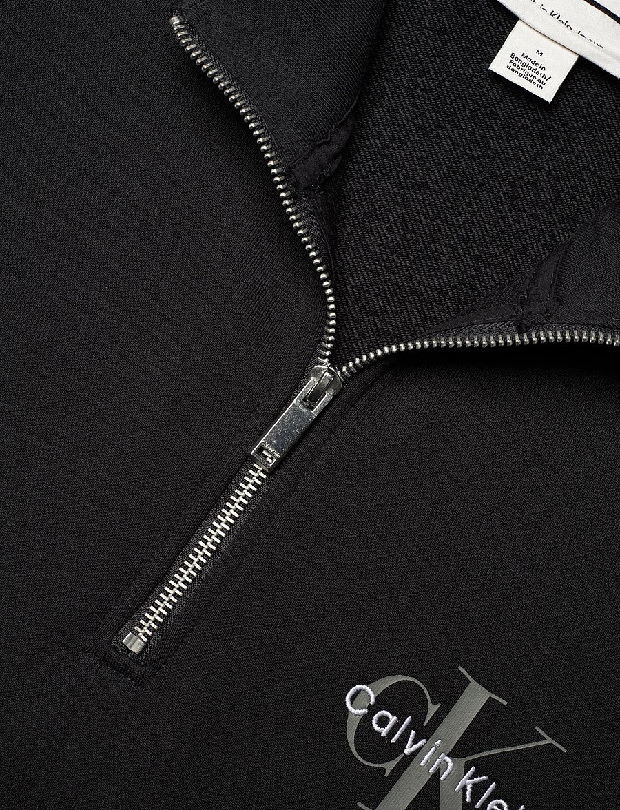Calvin Klein Jeans - CL LS 350TERRY MCRO MNLG QTR ZIP - shop efter stil - black - 2