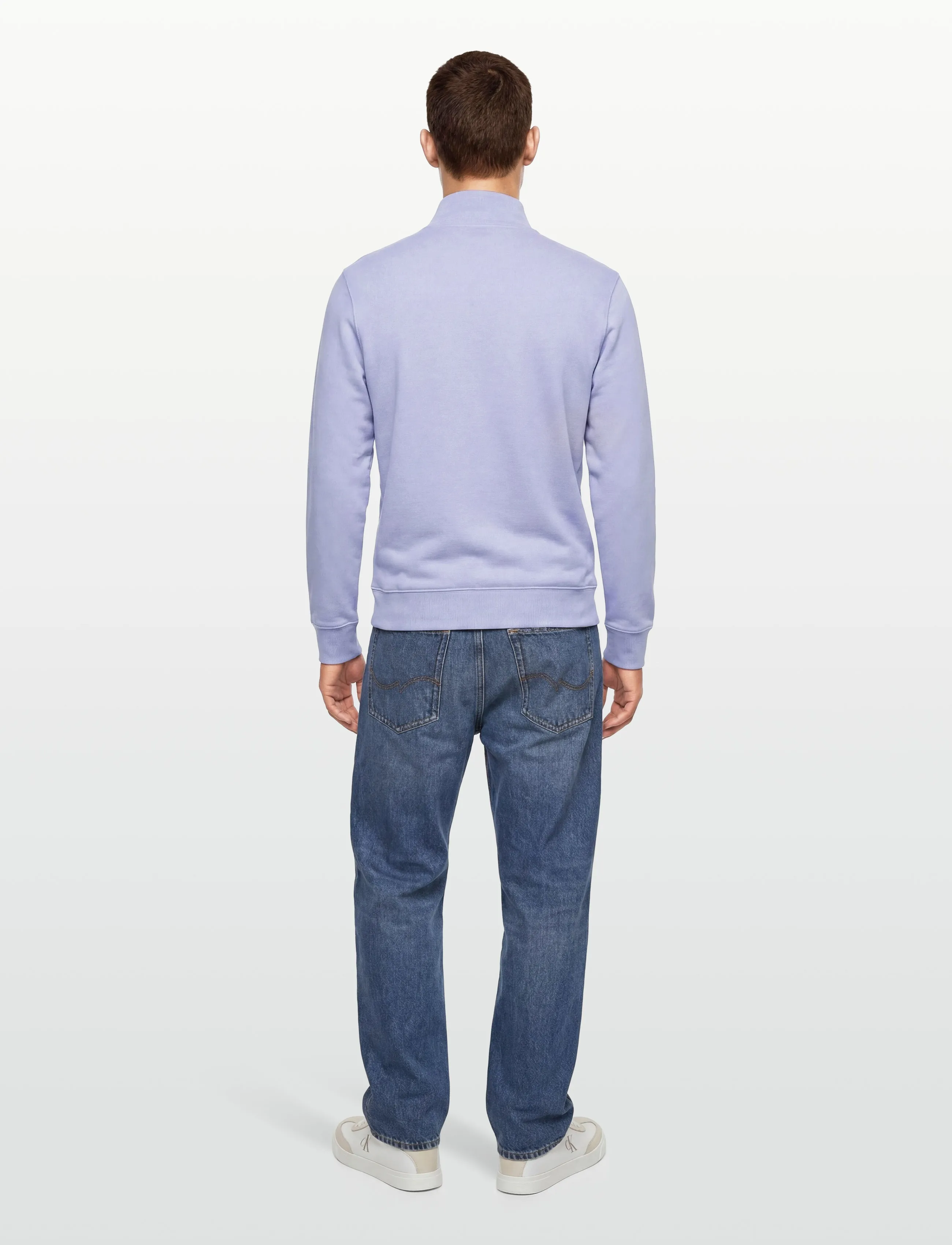 Calvin Klein Jeans - CL LS 350TERRY MCRO MNLG QTR ZIP - shop efter stil - casual blue - 4