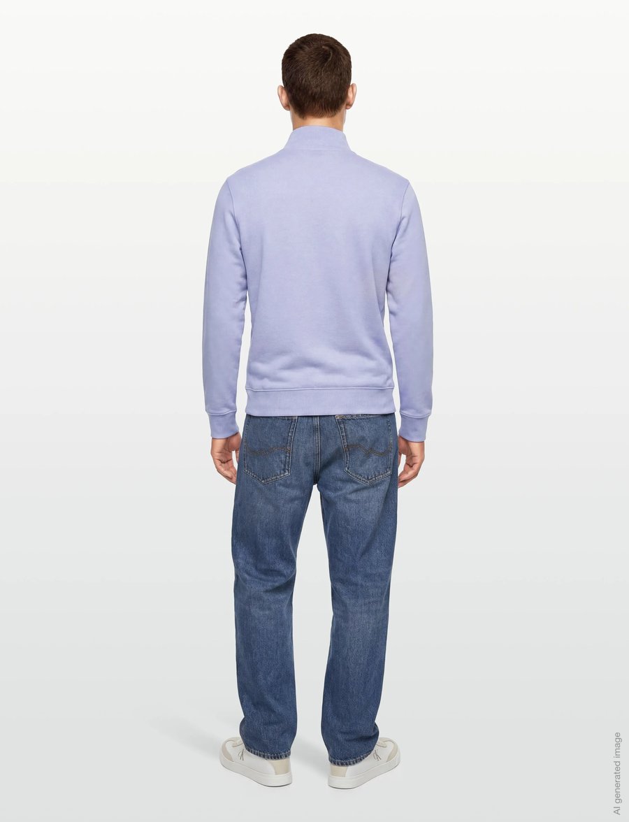 Calvin Klein Jeans - CL LS 350TERRY MCRO MNLG QTR ZIP - shop efter stil - casual blue - 4