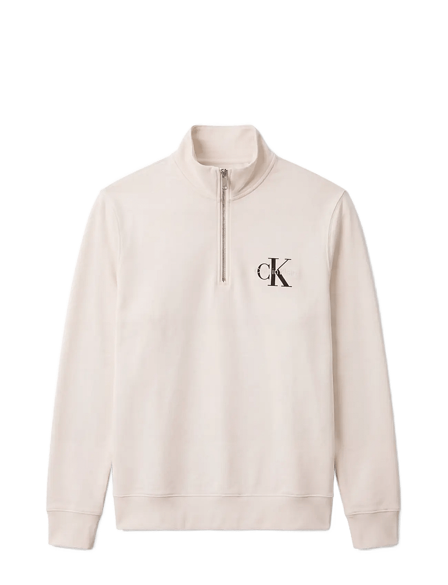 Calvin Klein Jeans - CL LS 350TERRY MCRO MNLG QTR ZIP - shop efter stil - tofu - 1