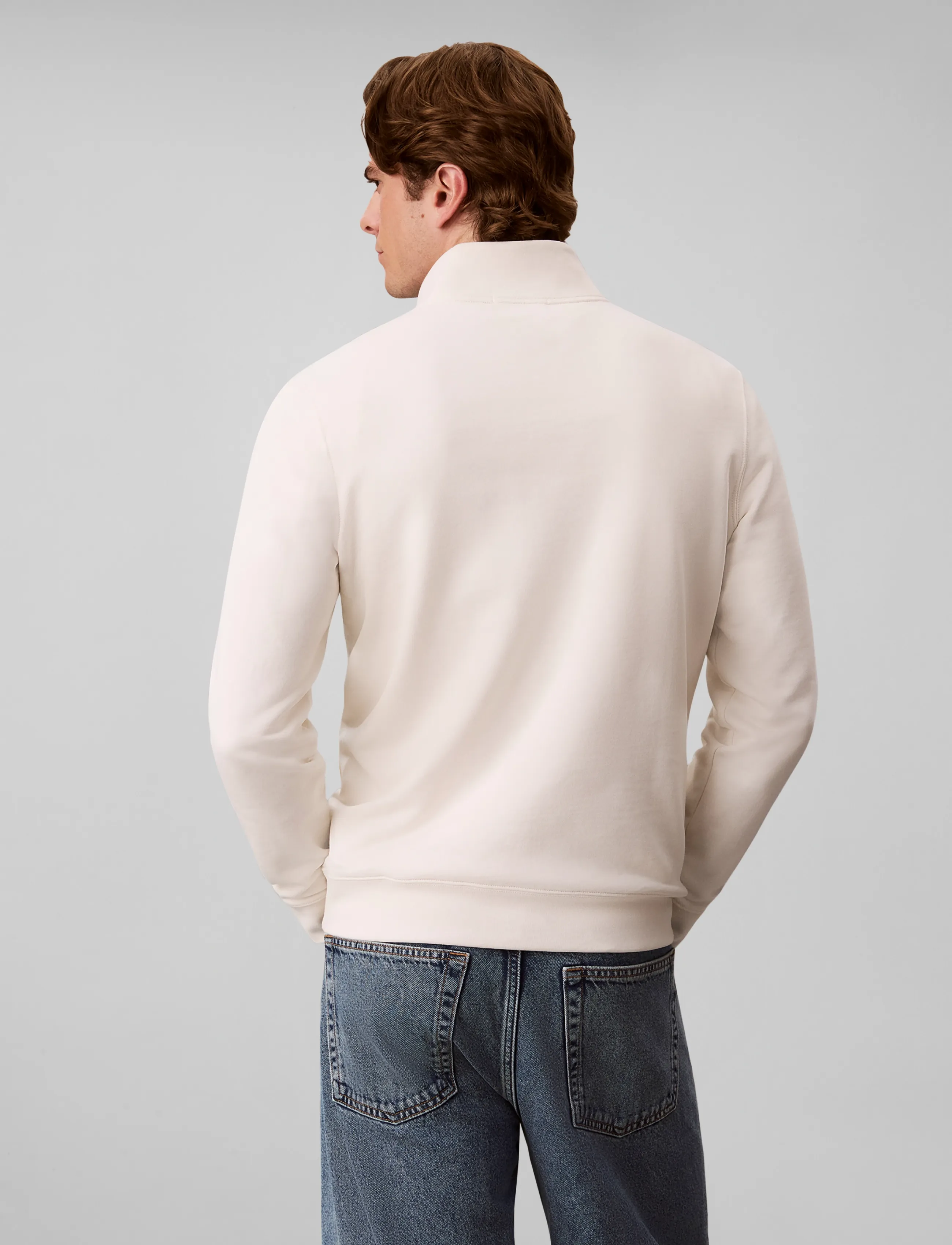 Calvin Klein Jeans - CL LS 350TERRY MCRO MNLG QTR ZIP - shop efter stil - tofu - 2