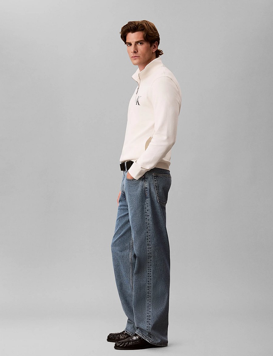 Calvin Klein Jeans - CL LS 350TERRY MCRO MNLG QTR ZIP - shop efter stil - tofu - 5