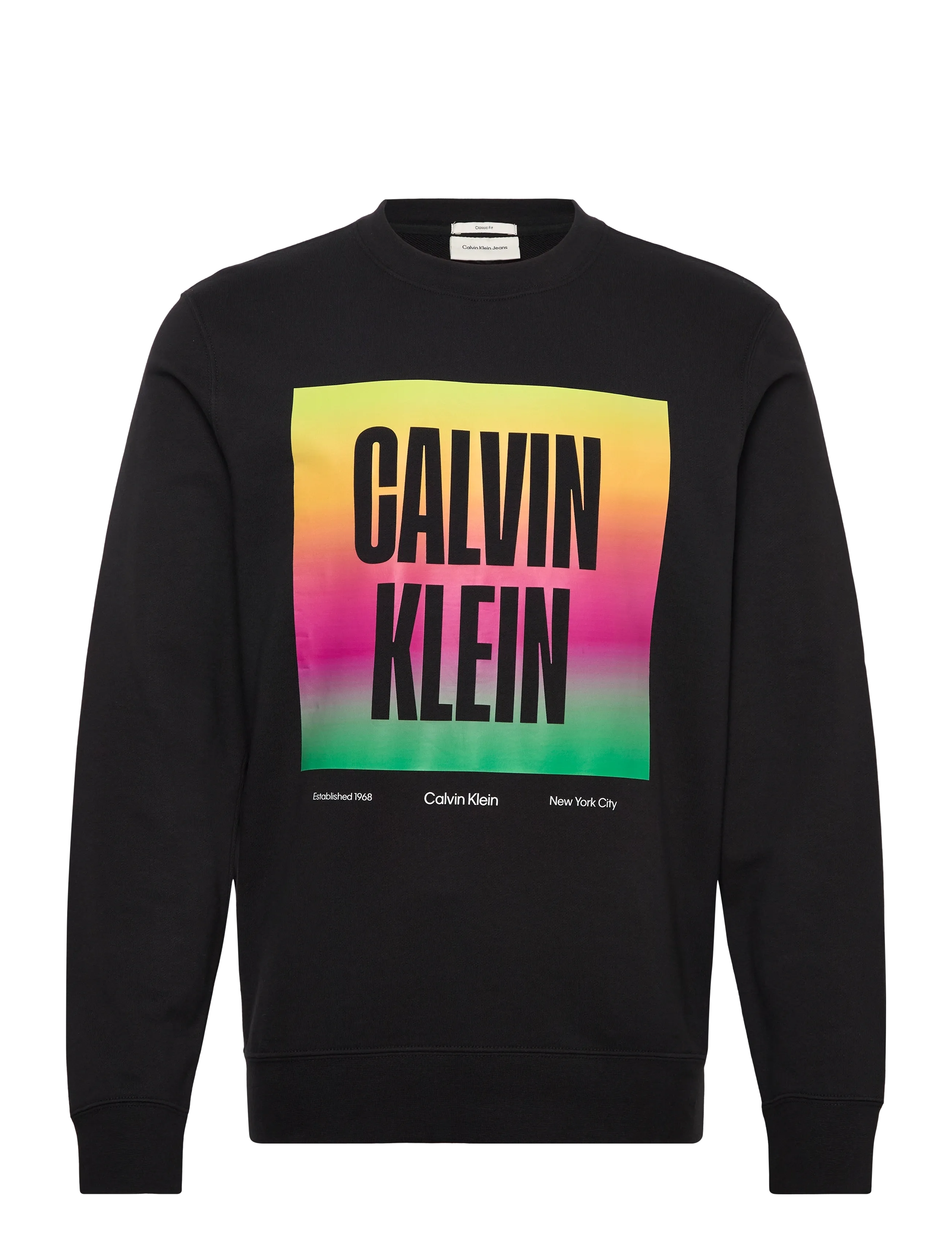Calvin Klein Jeans LS 350TERY CALVN PRDE CN SWTSHRT - Sweatshirts - BLACK / black