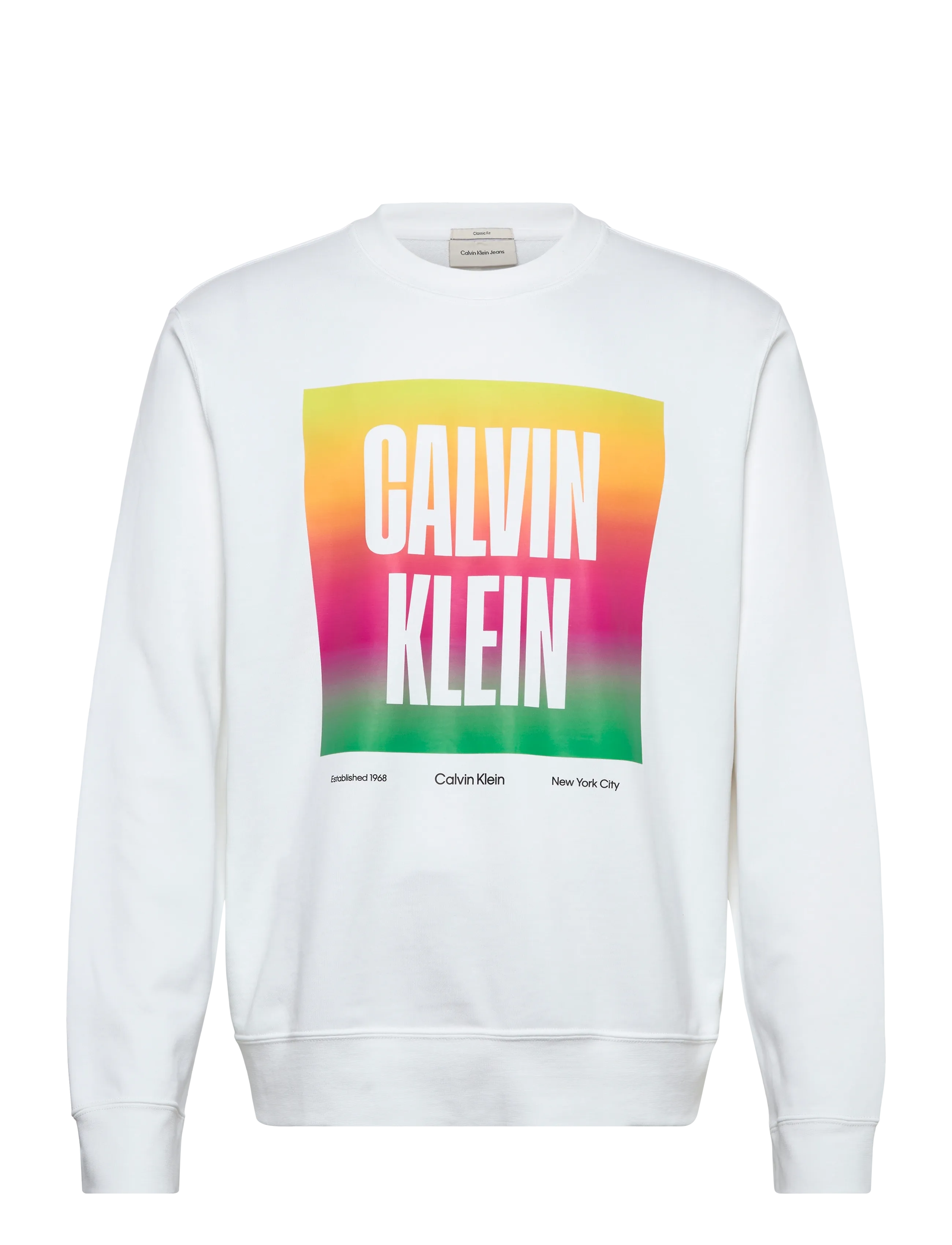 Calvin Klein Jeans LS 350TERY CALVN PRDE CN SWTSHRT - Riided - BRIGHT WHITE / white