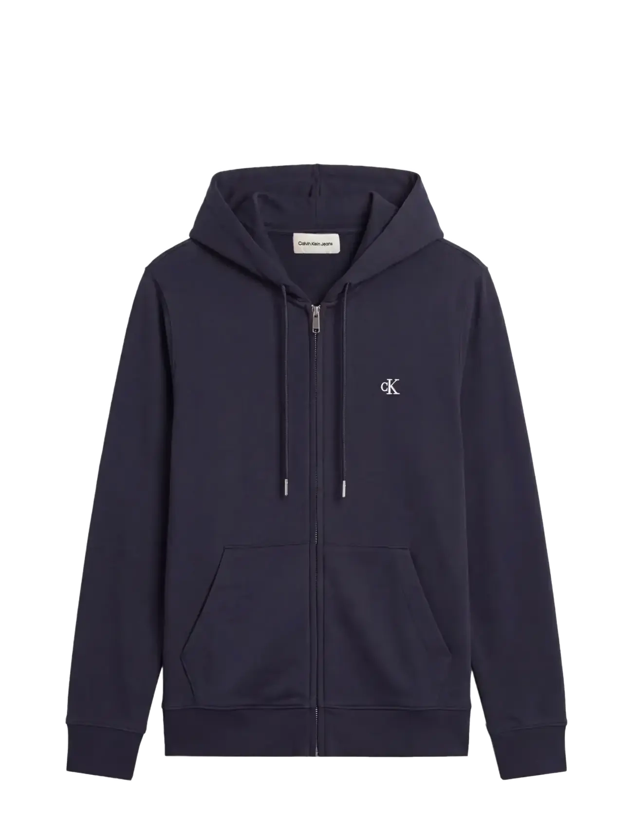Calvin Klein Jeans - LS EU 350TERRY MNOGRM FZ HOODIE - hættetrøjer - dark sapphire - 1