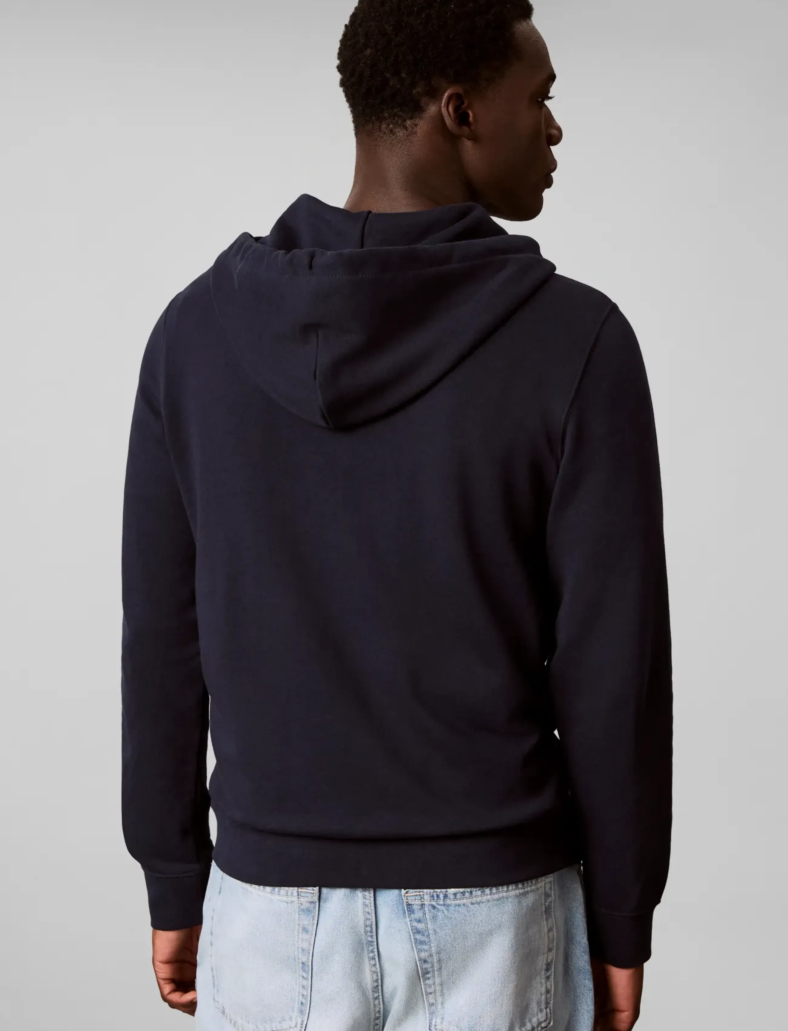 Calvin Klein Jeans - LS EU 350TERRY MNOGRM FZ HOODIE - hættetrøjer - dark sapphire - 2