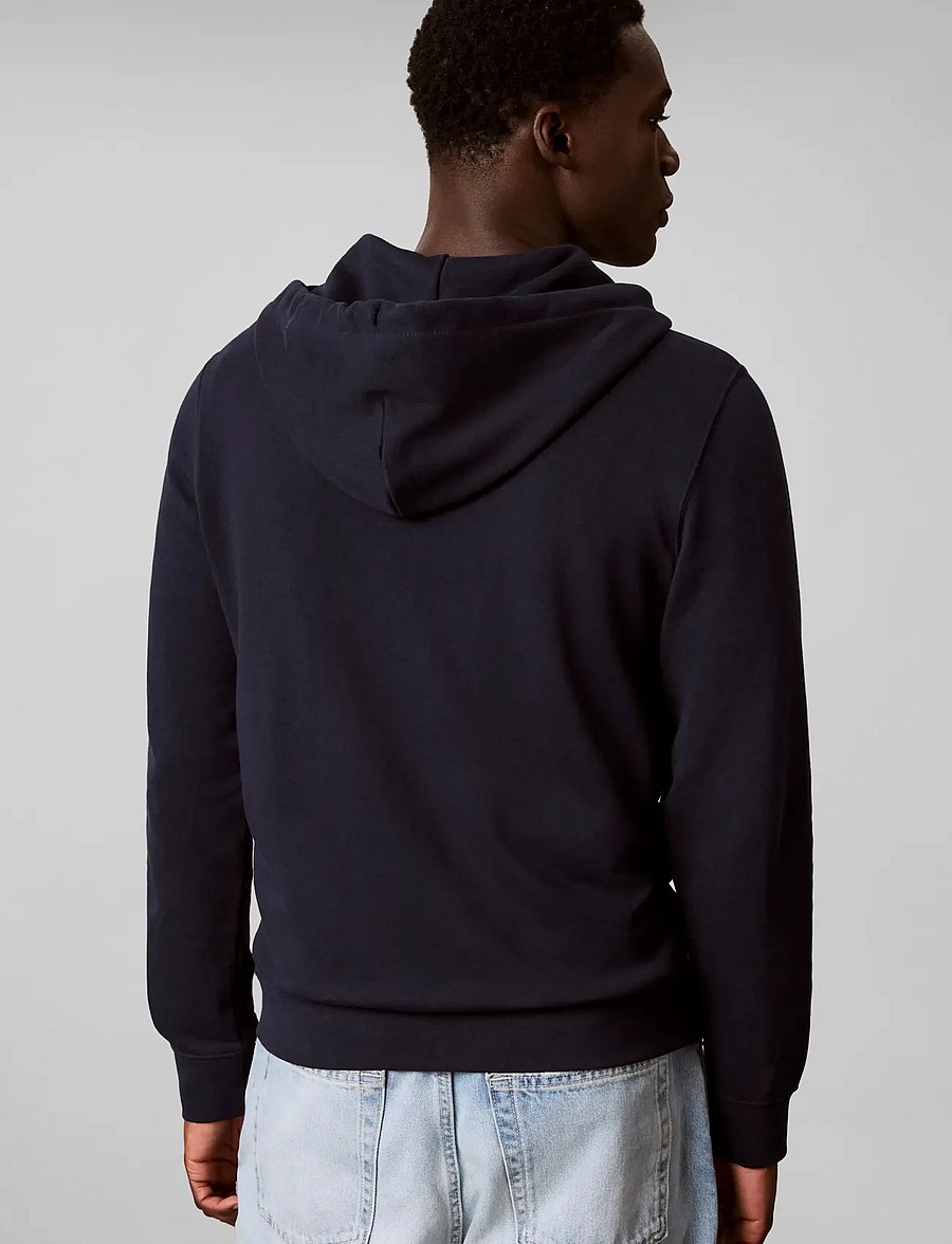 Calvin Klein Jeans - LS EU 350TERRY MNOGRM FZ HOODIE - hættetrøjer - dark sapphire - 2