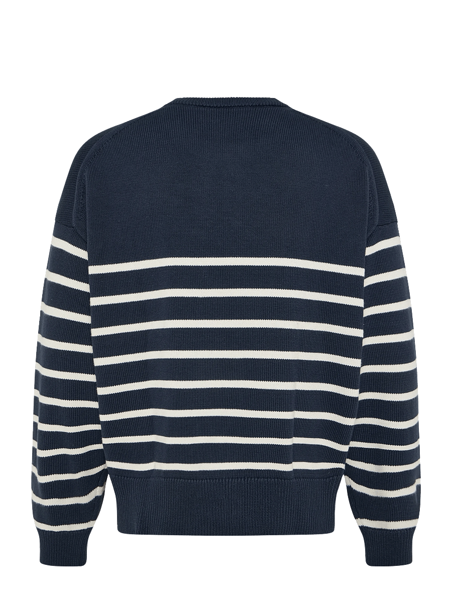 Calvin Klein Jeans - LS RLXD COTTON CREWNK SWTR 7GG - rund hals - dark sapphire - 1