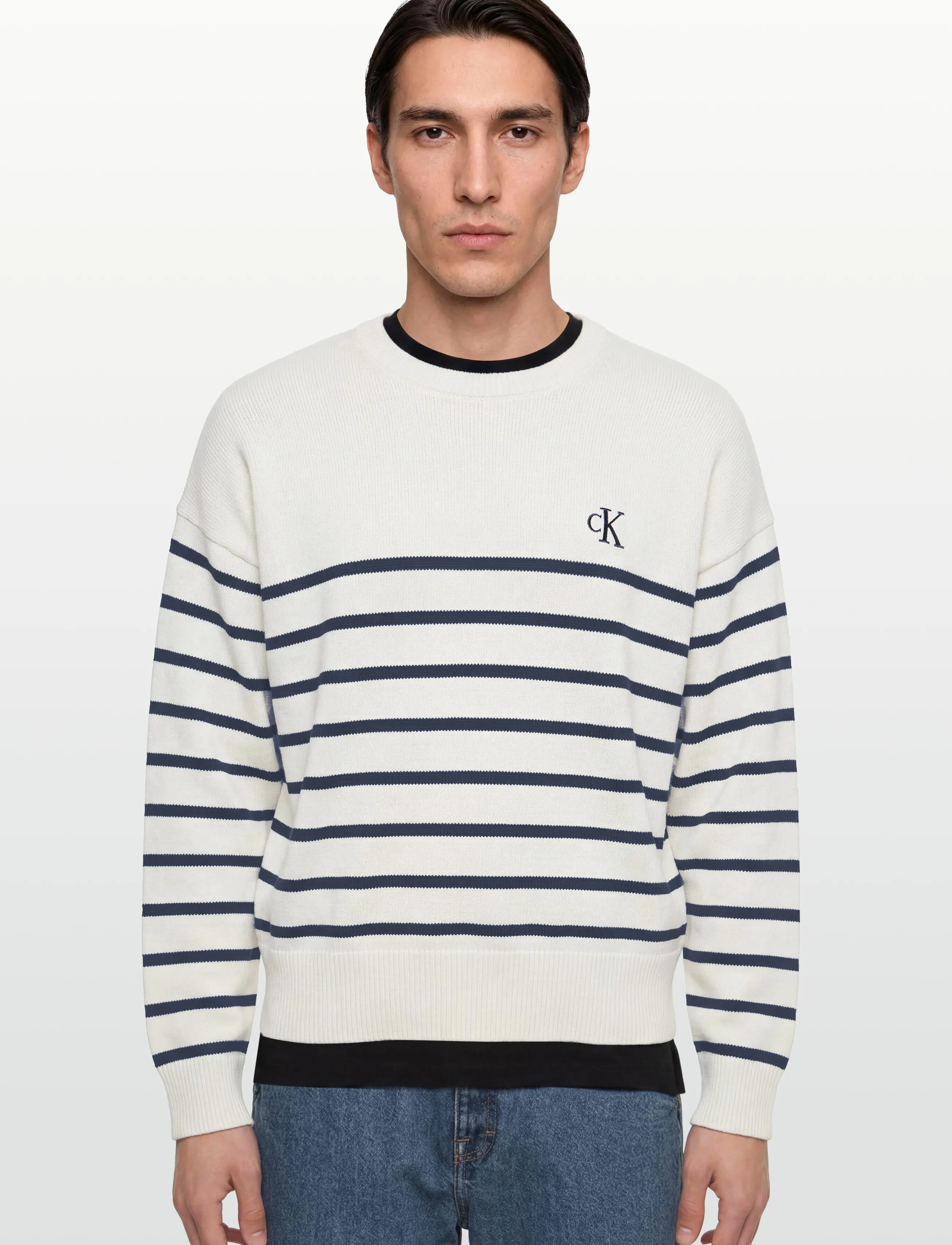 Calvin Klein Jeans - LS RLXD COTTON CREWNK SWTR 7GG - rund hals - tofu - 3
