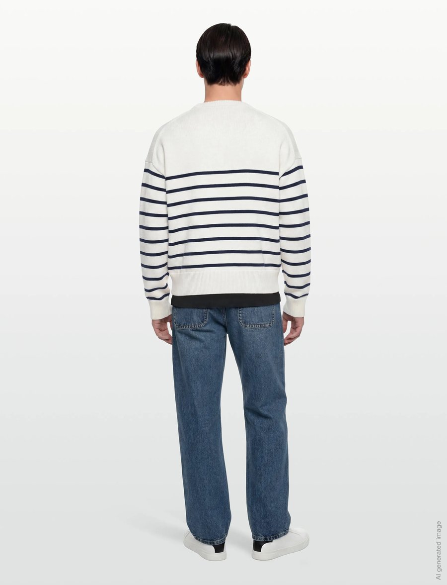 Calvin Klein Jeans - LS RLXD COTTON CREWNK SWTR 7GG - rund hals - tofu - 4