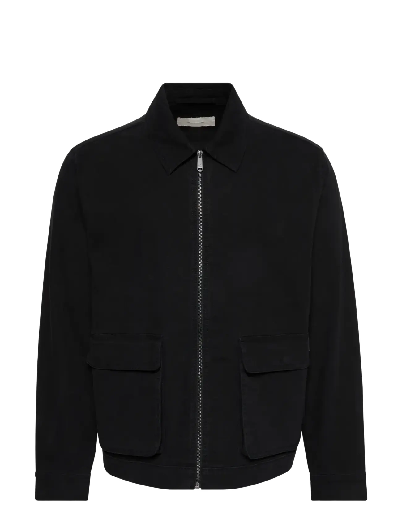 CALVIN KLEIN JEANS Ls Matty Canvas Contrast Collar Schwarz - XXL - Herren