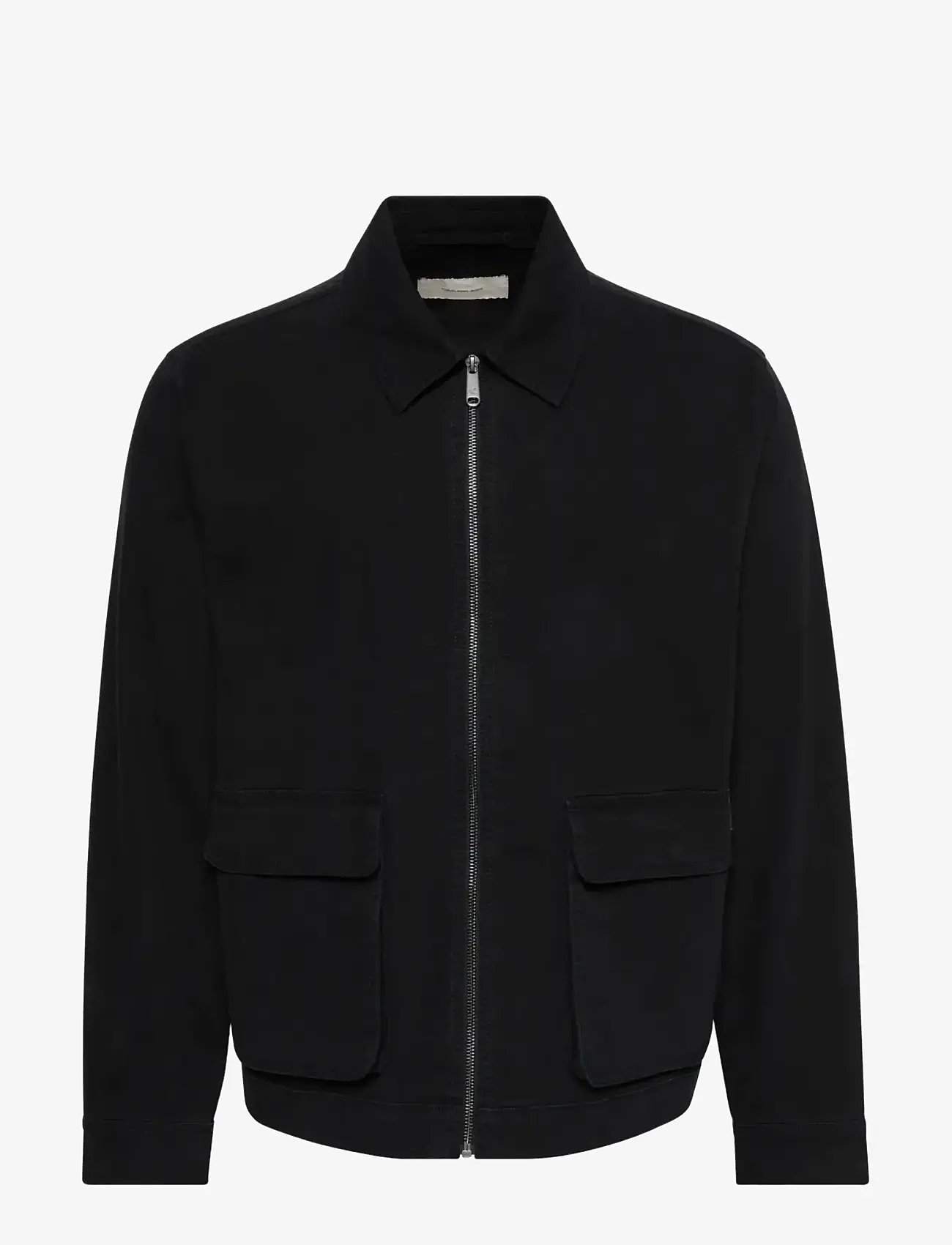 Calvin Klein Jeans - LS MATTY CANVAS CONTRAST COLLAR - spring jackets - black - 1
