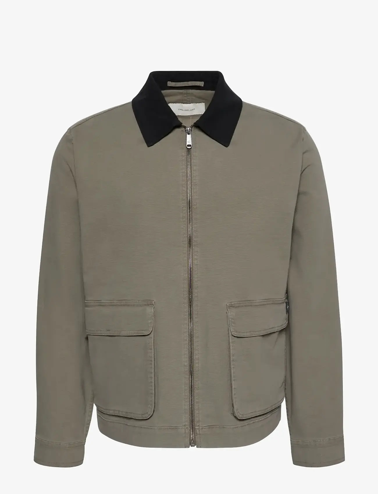 Calvin Klein Jeans - LS MATTY CANVAS CONTRAST COLLAR - forårsjakker - bungee cord - 1