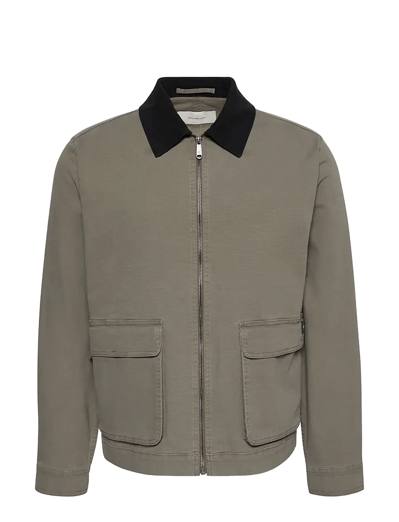 Calvin Klein Jeans - LS MATTY CANVAS CONTRAST COLLAR - forårsjakker - bungee cord - 1