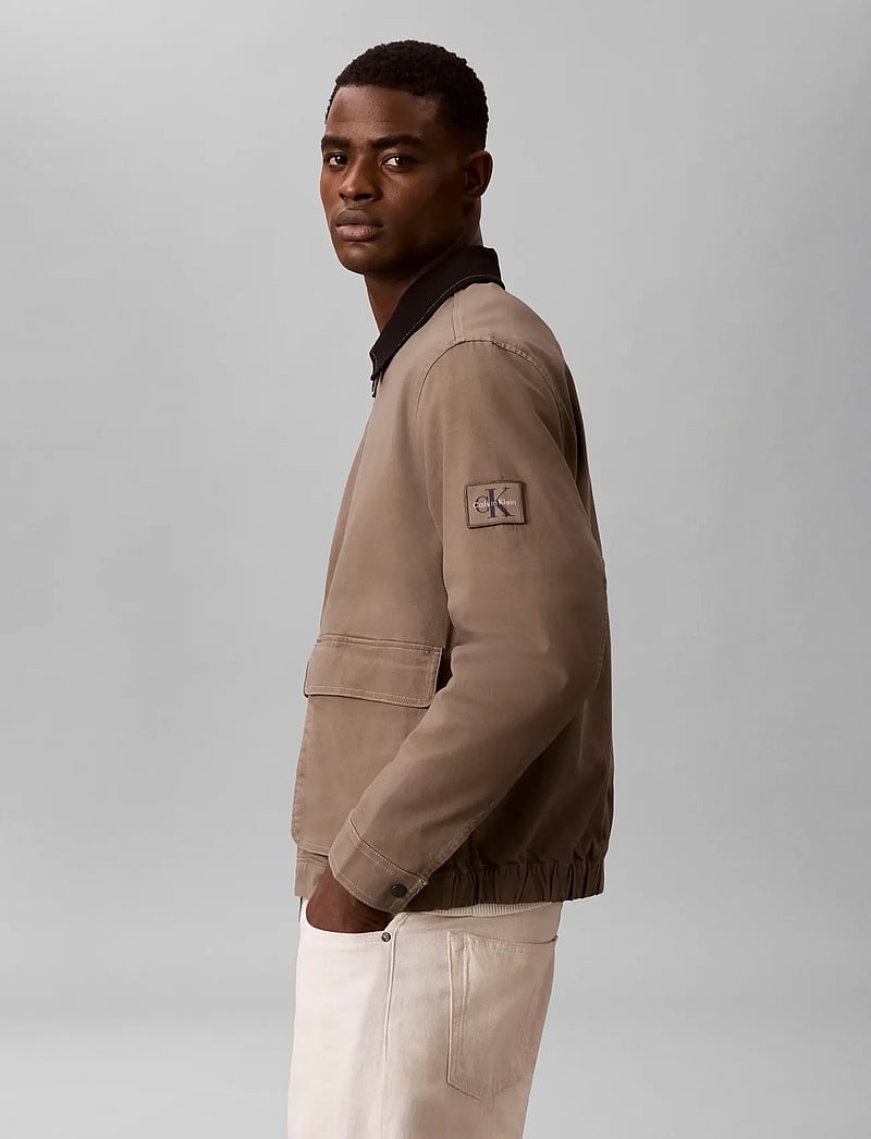 Calvin Klein Jeans - LS MATTY CANVAS CONTRAST COLLAR - forårsjakker - bungee cord - 4